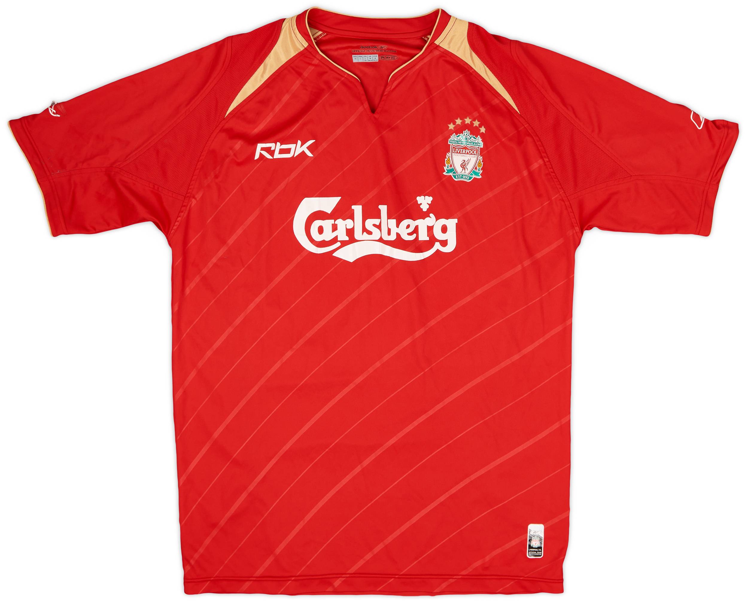 2005-06 Liverpool CL Home Shirt - 5/10 - (M)