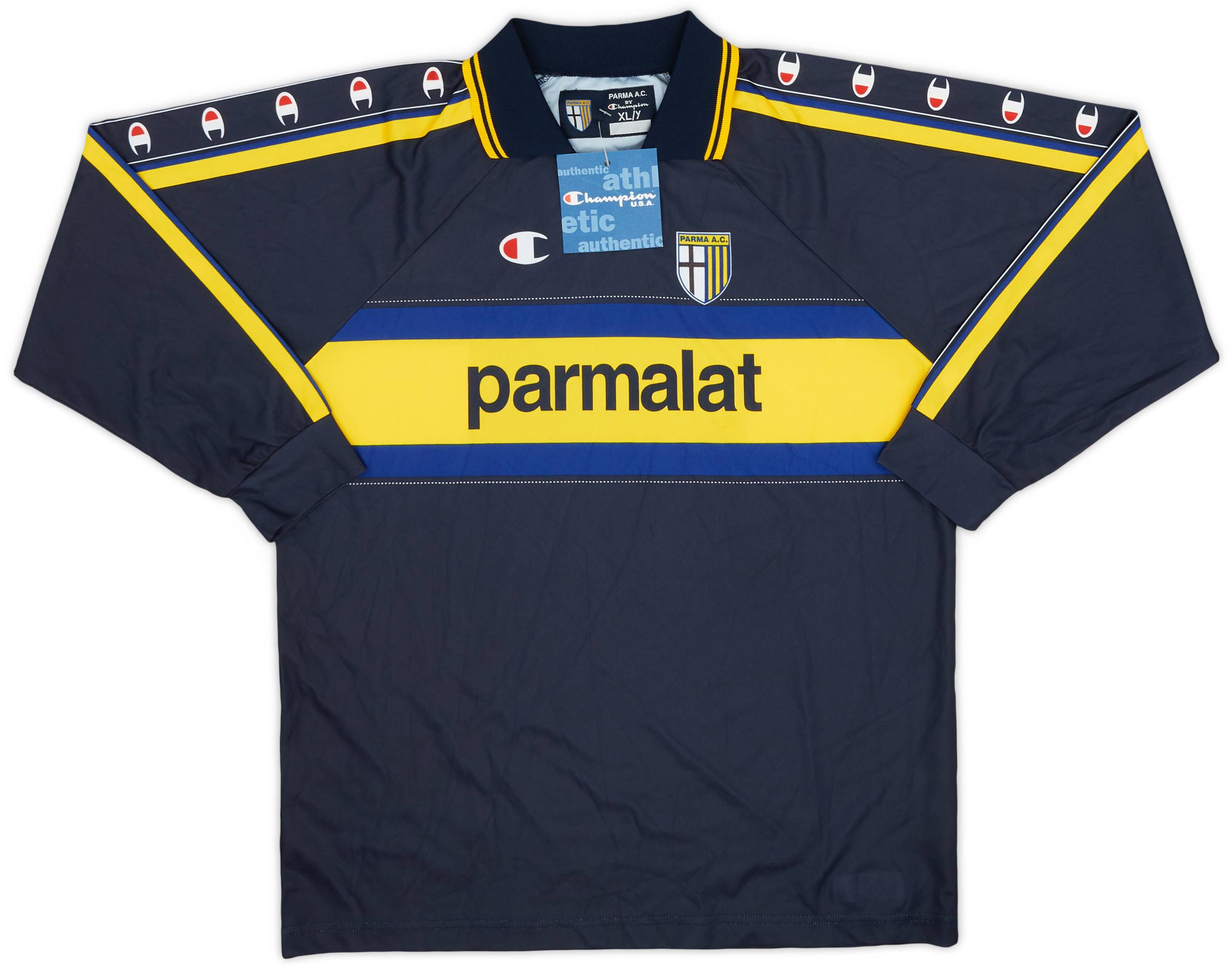 1999-00 Parma Away L/S Shirt (XL.Boys)