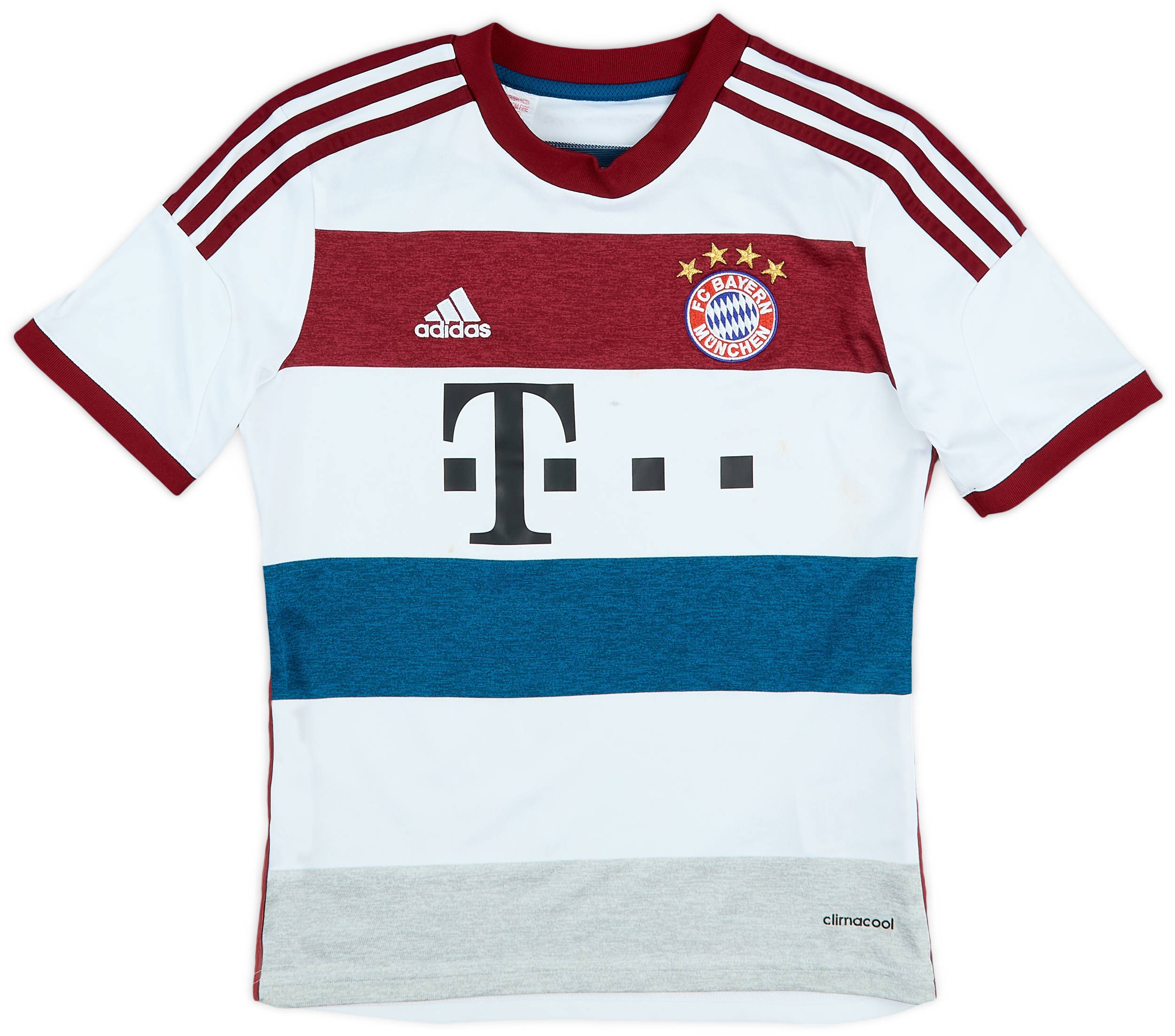14/15 adidas × BAYERN Away Game Shirts 2014-15 Bayern Munich Away Shirt - 5/10 - (M.Boys)