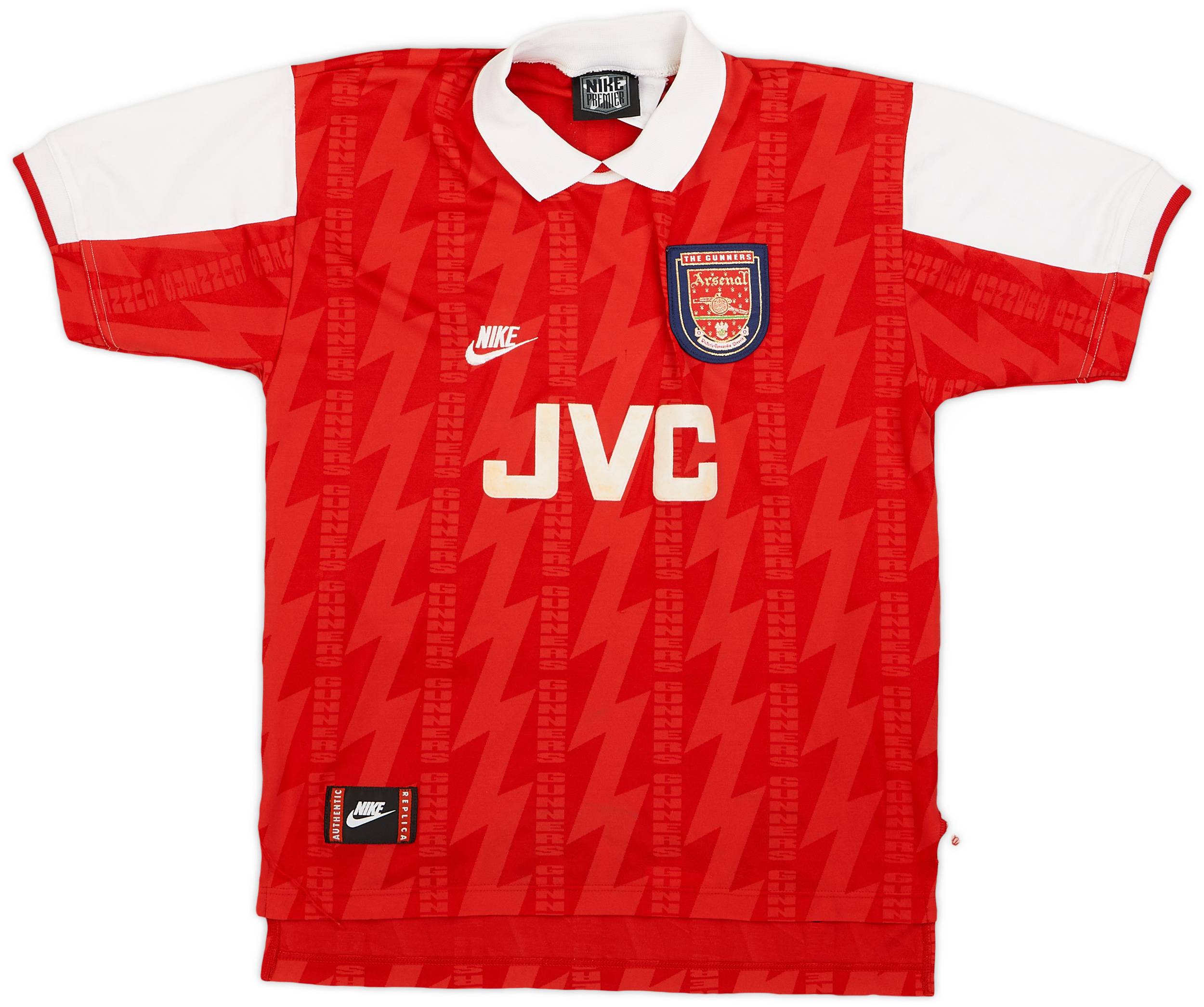 1994-96 Arsenal Home Shirt Wright #8 - 8/10 - (M)