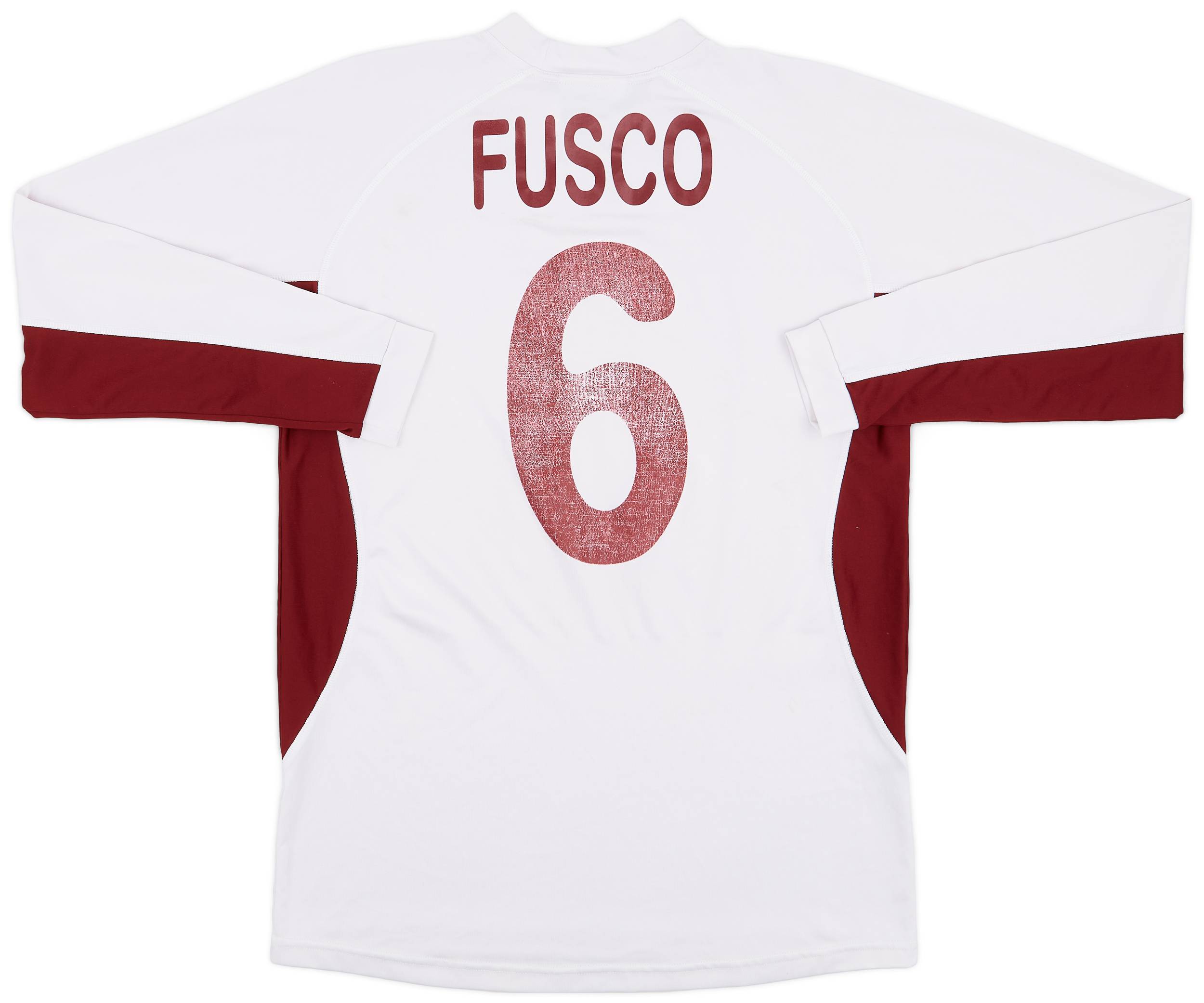 2001-02 Salernitana Away L/S Shirt Fusco #6 - 5/10 - (M)