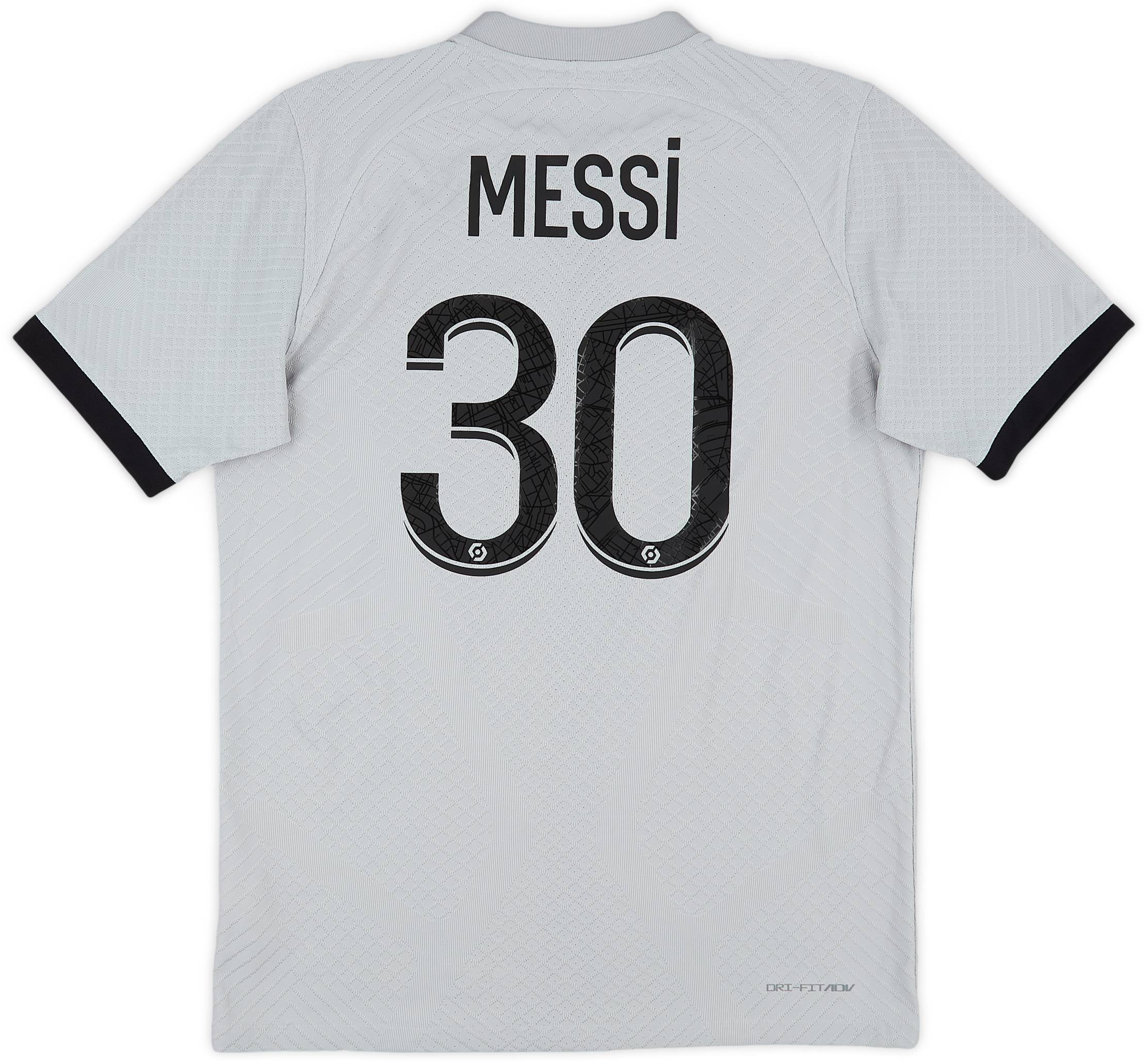 2022-23 Paris Saint-Germain Authentic Away Shirt Messi #30 - 9/10 - (M)