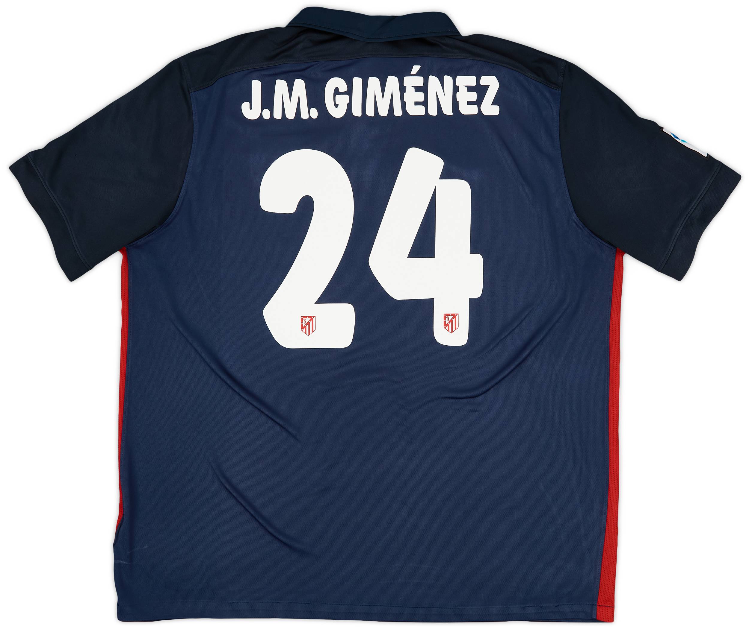 2015-16 Atletico Madrid Away Shirt J.M.Gimenez #24 - 7/10 - (XXL)