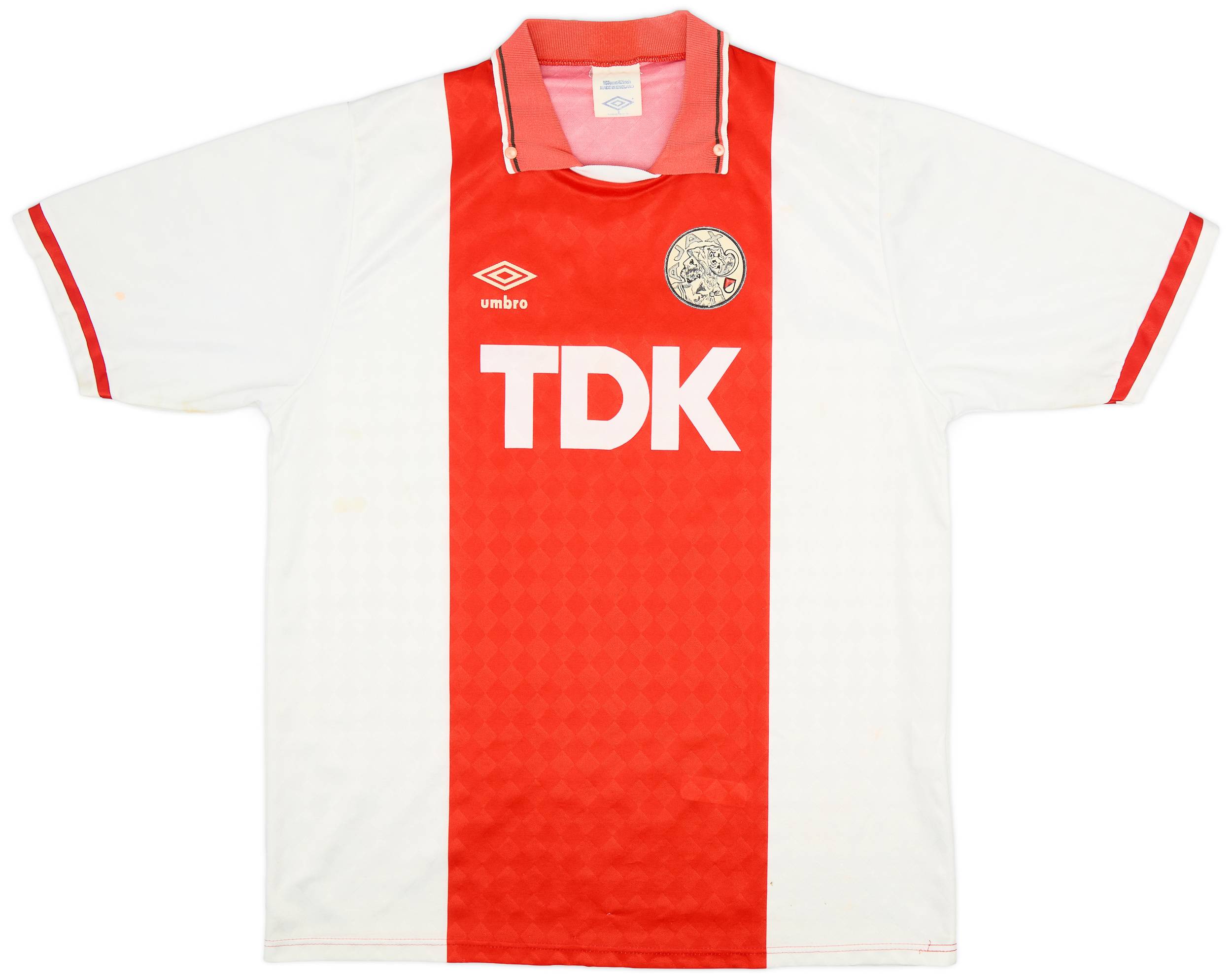 1989-91 Ajax Home Shirt - 8/10 - (L)
