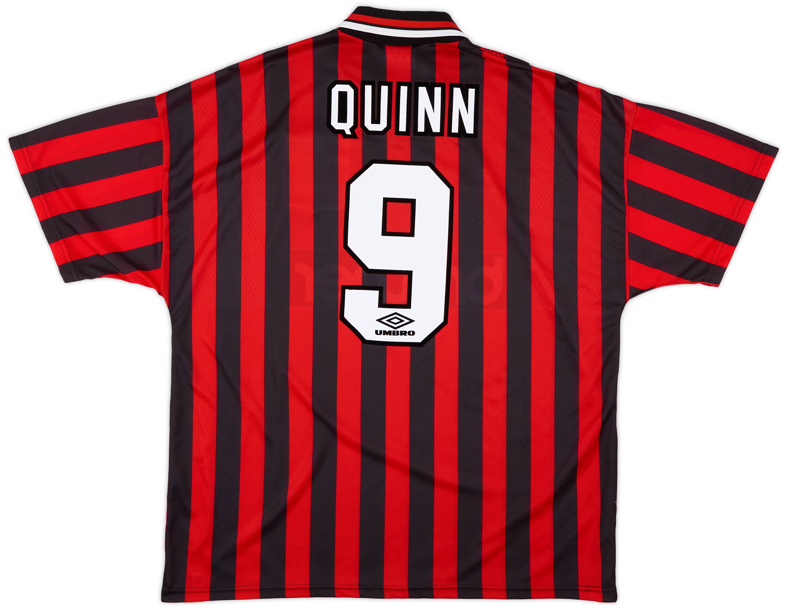 1994-96 Manchester City Away Shirt Quinn #9 - 7/10 - (XXL)