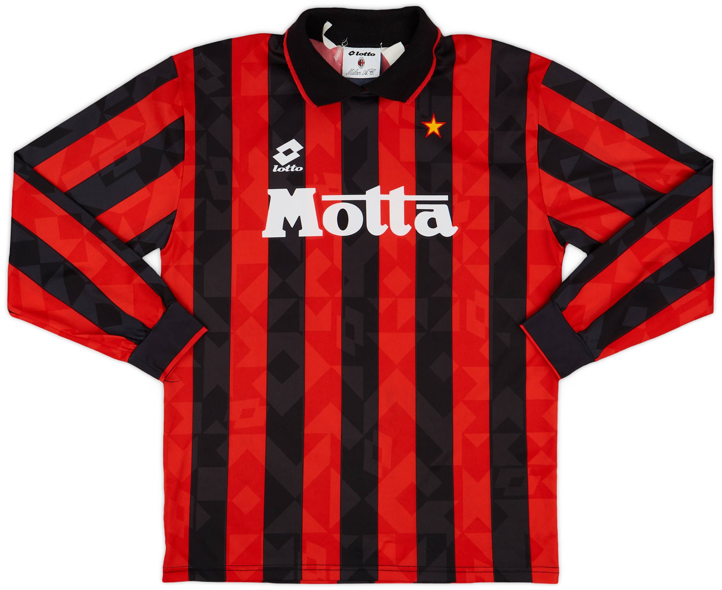 1994-95 AC Milan Home L/S Shirt - 9/10 - (L)
