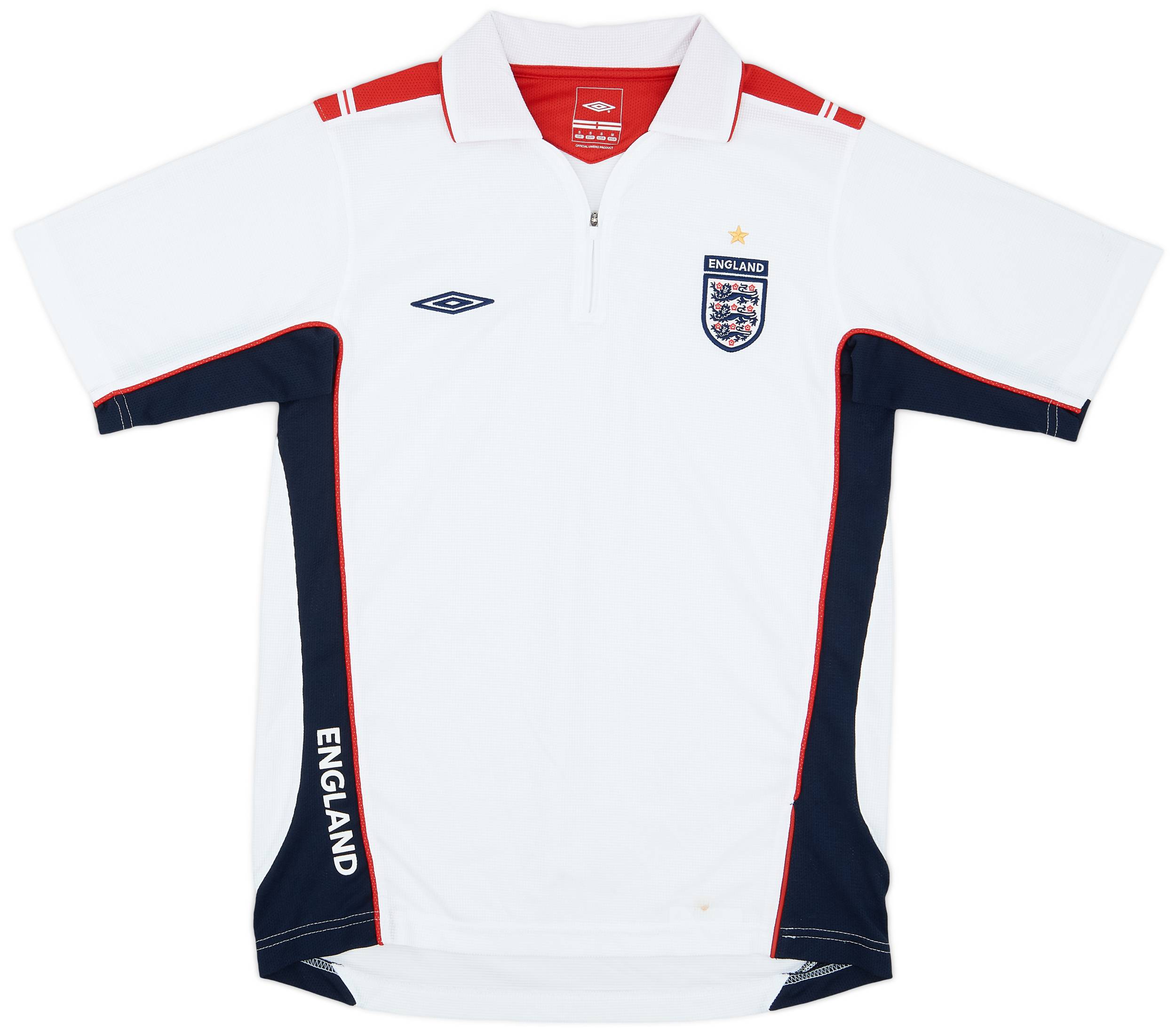 2004-05 England Umbro 1/4 Zip Training Shirt - 8/10 - (S)