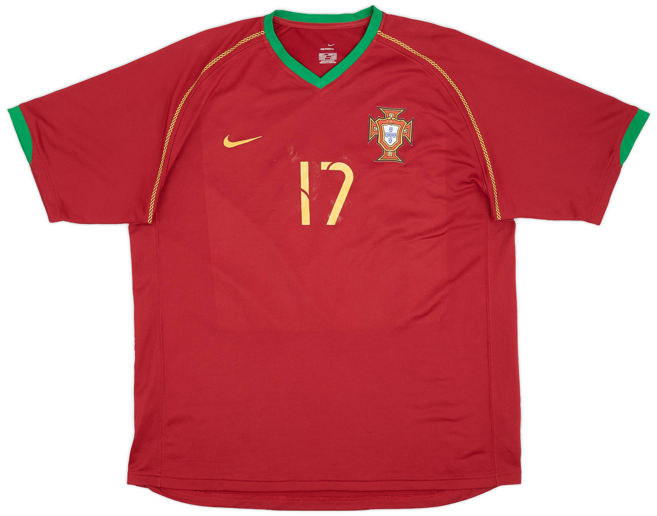 2006-08 Portugal Home Shirt C.Ronaldo #17 - 4/10 - (XL)