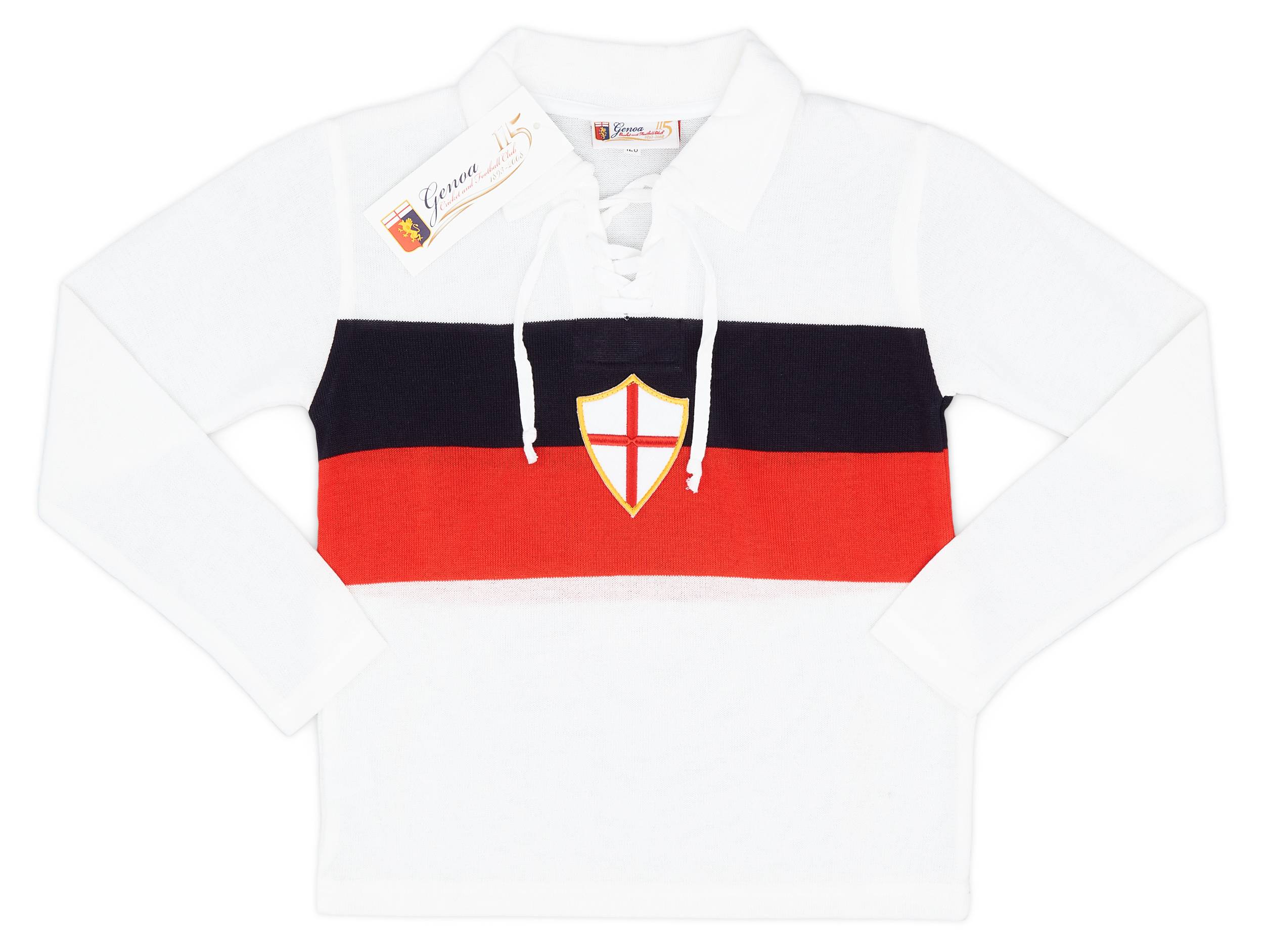 2008-09 Genoa Special Edition 115th Anniversary L/S Shirt - (XS.Kids)