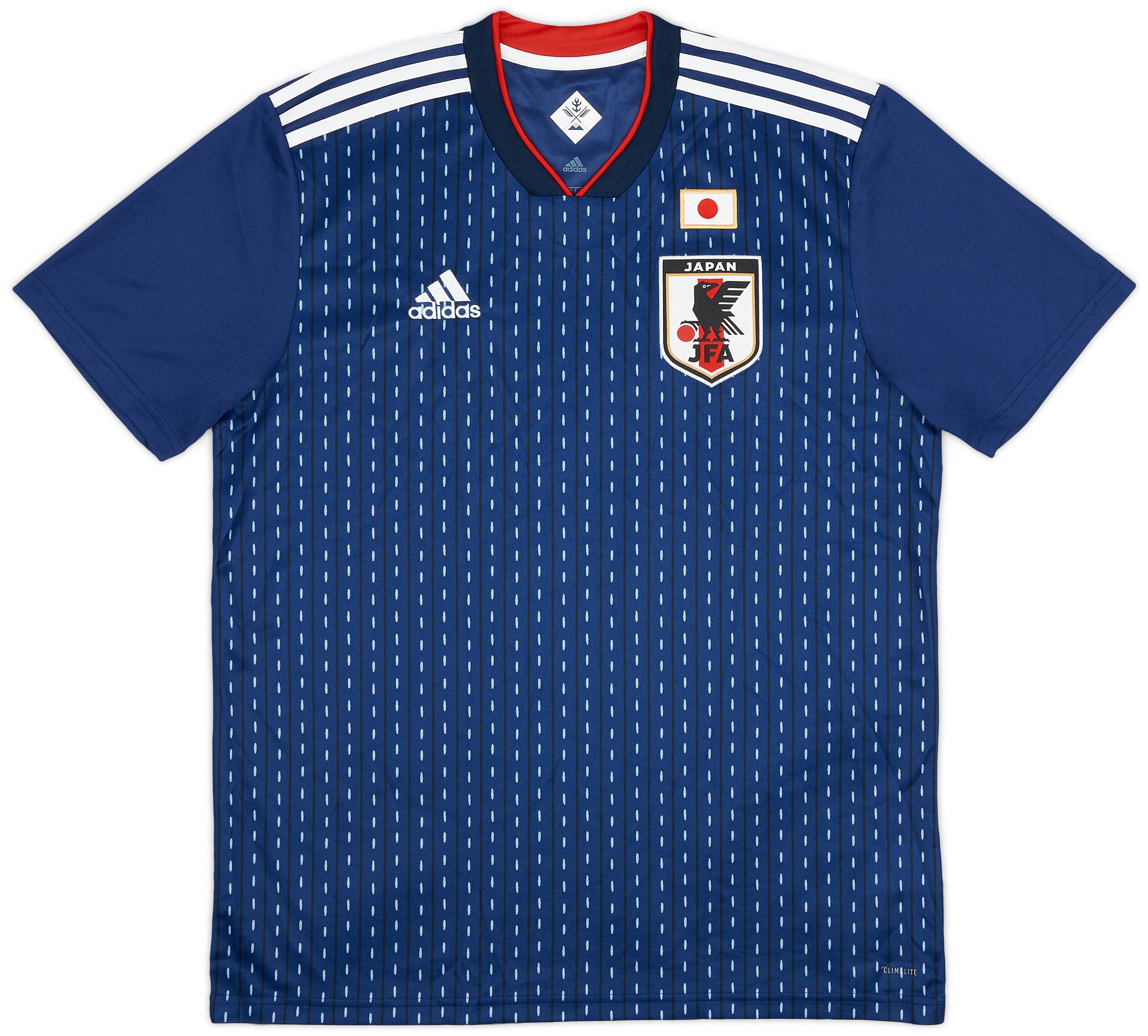 サッカー日本代表adidas XL ネイビー 2018-19 Japan Home Shirt - 10/10 - (XL)
