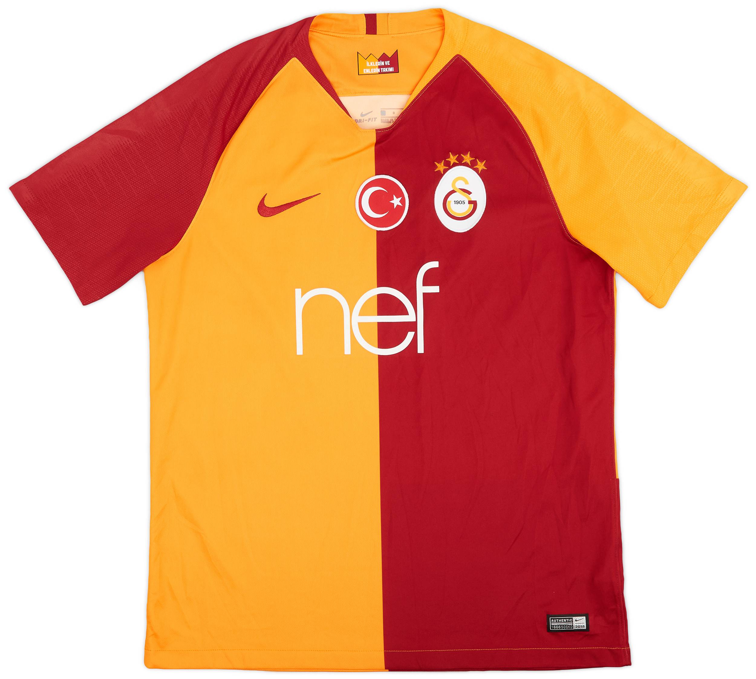 2018-19 Galatasaray Home Shirt - 10/10 - (L)