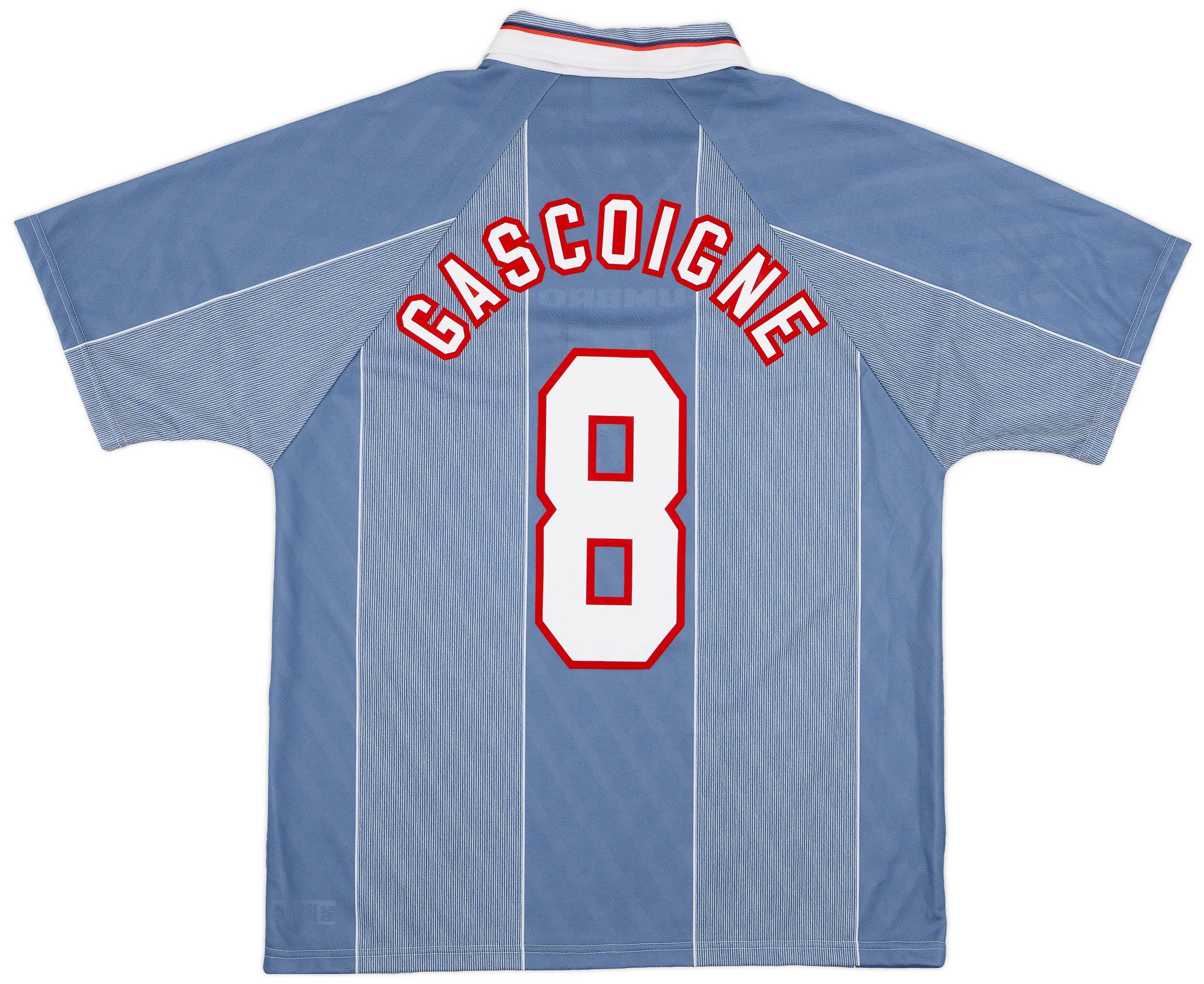 1996-97 England Away Shirt Gascoigne #8 - 9/10 - (L)