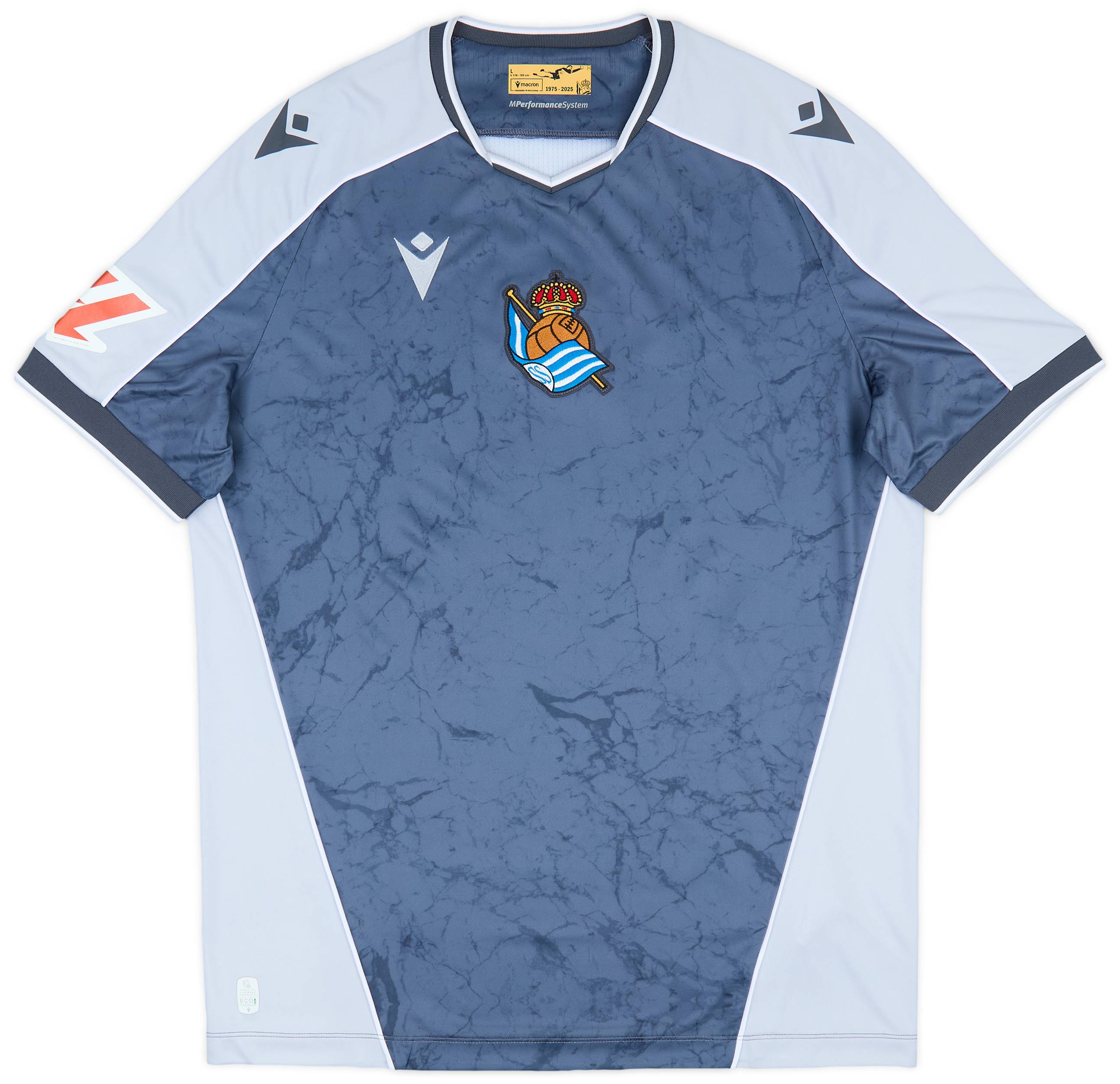 macron REAL SOCIEDAD SILVA 21 Lサイズ 2025-26 Real Sociedad Away Shirt