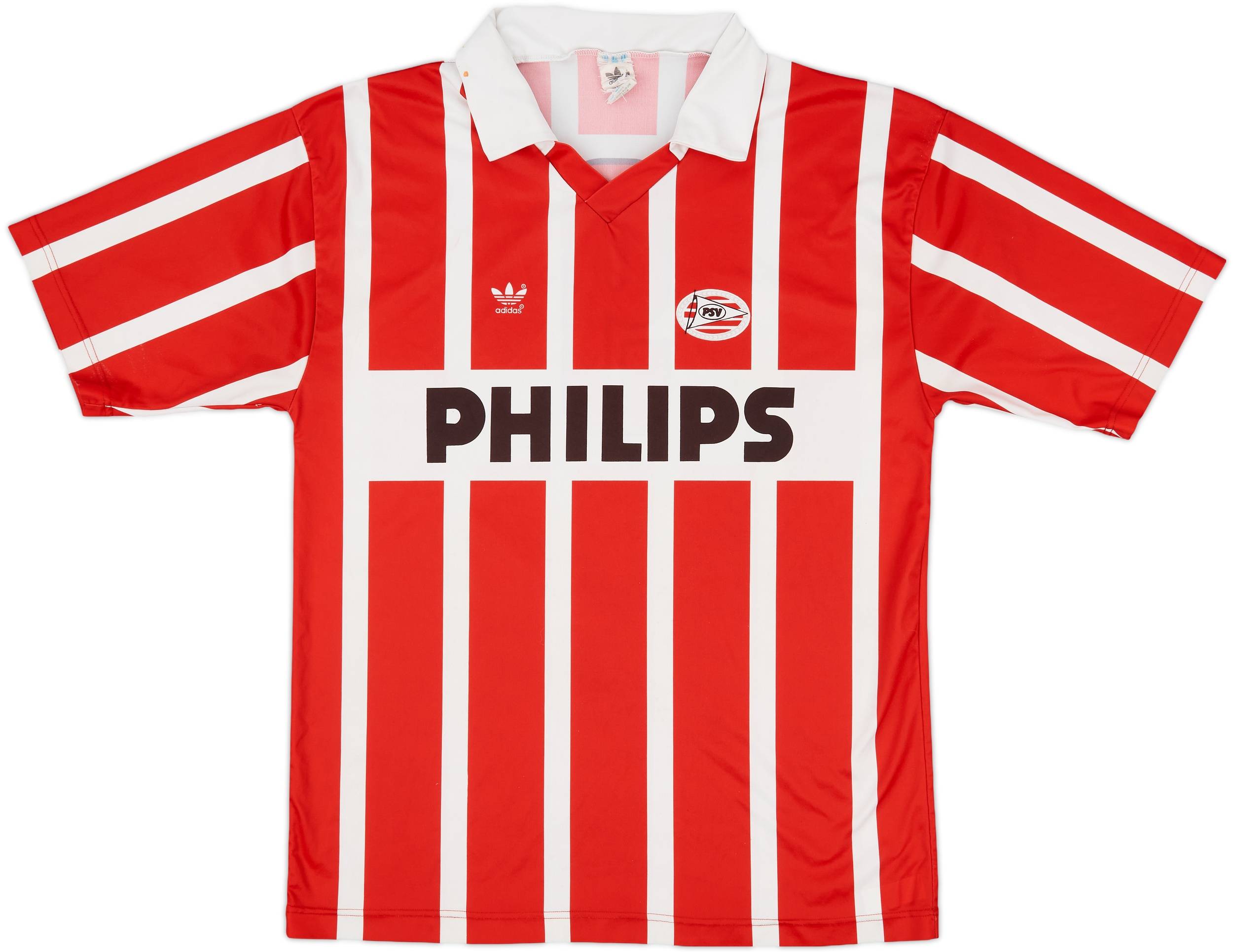 ビンテージ！psv 90-92 ユニフォーム 1990-92 PSV Home Shirt #9 (Romario) - 8/10 - (XL)