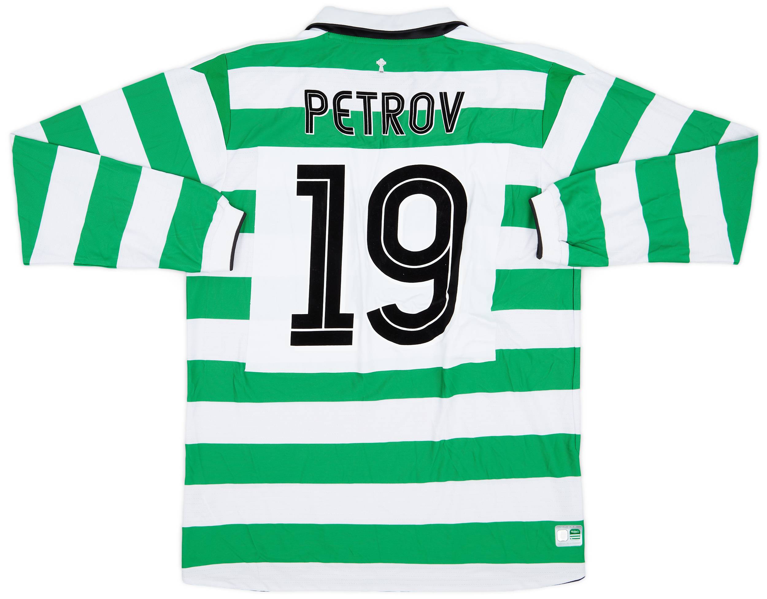 2004-05 Celtic Home L/S Shirt Petrov #19 (L)