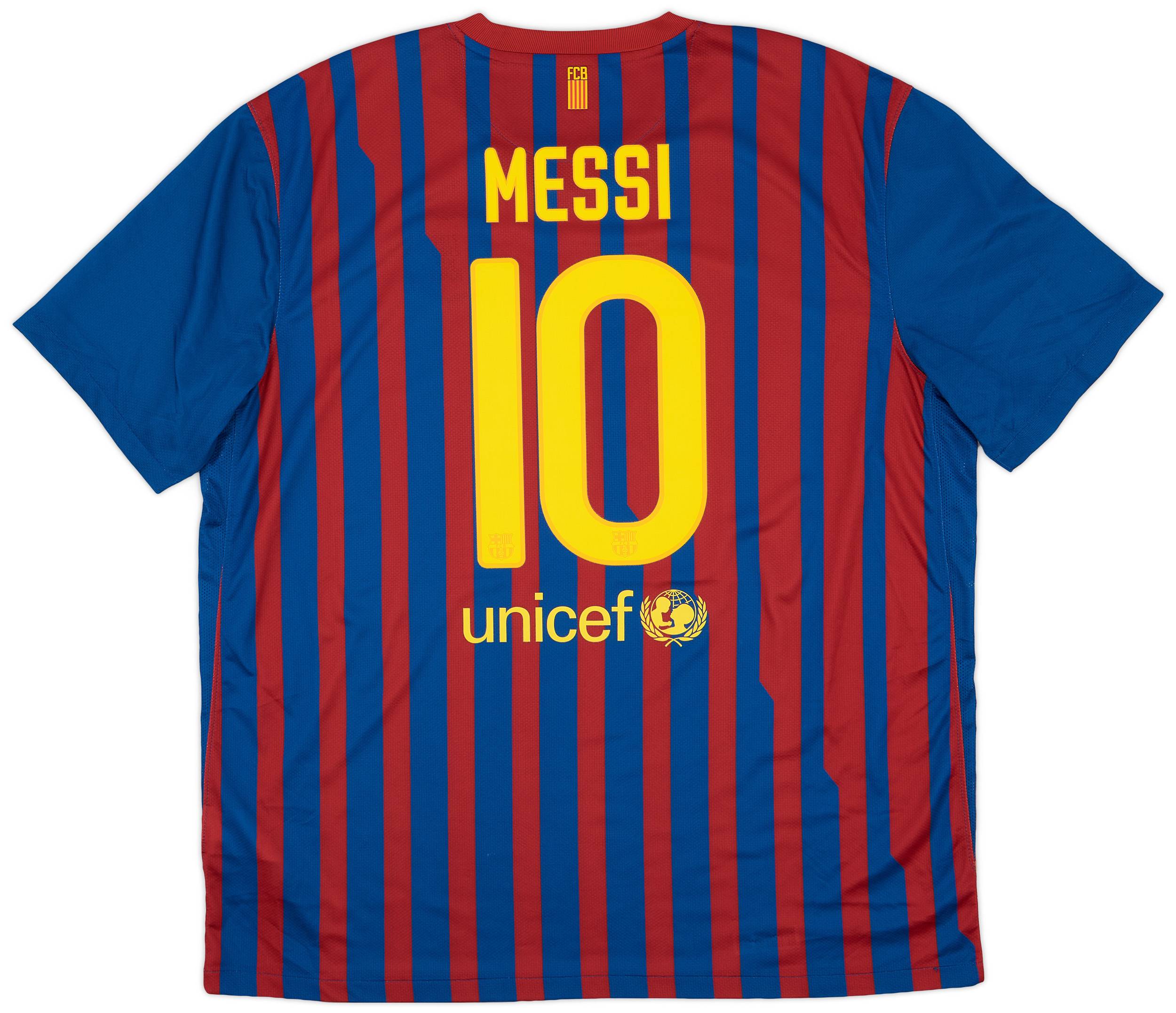 2011-12 Barcelona Home Shirt Messi #10 - 9/10 - (XXL)