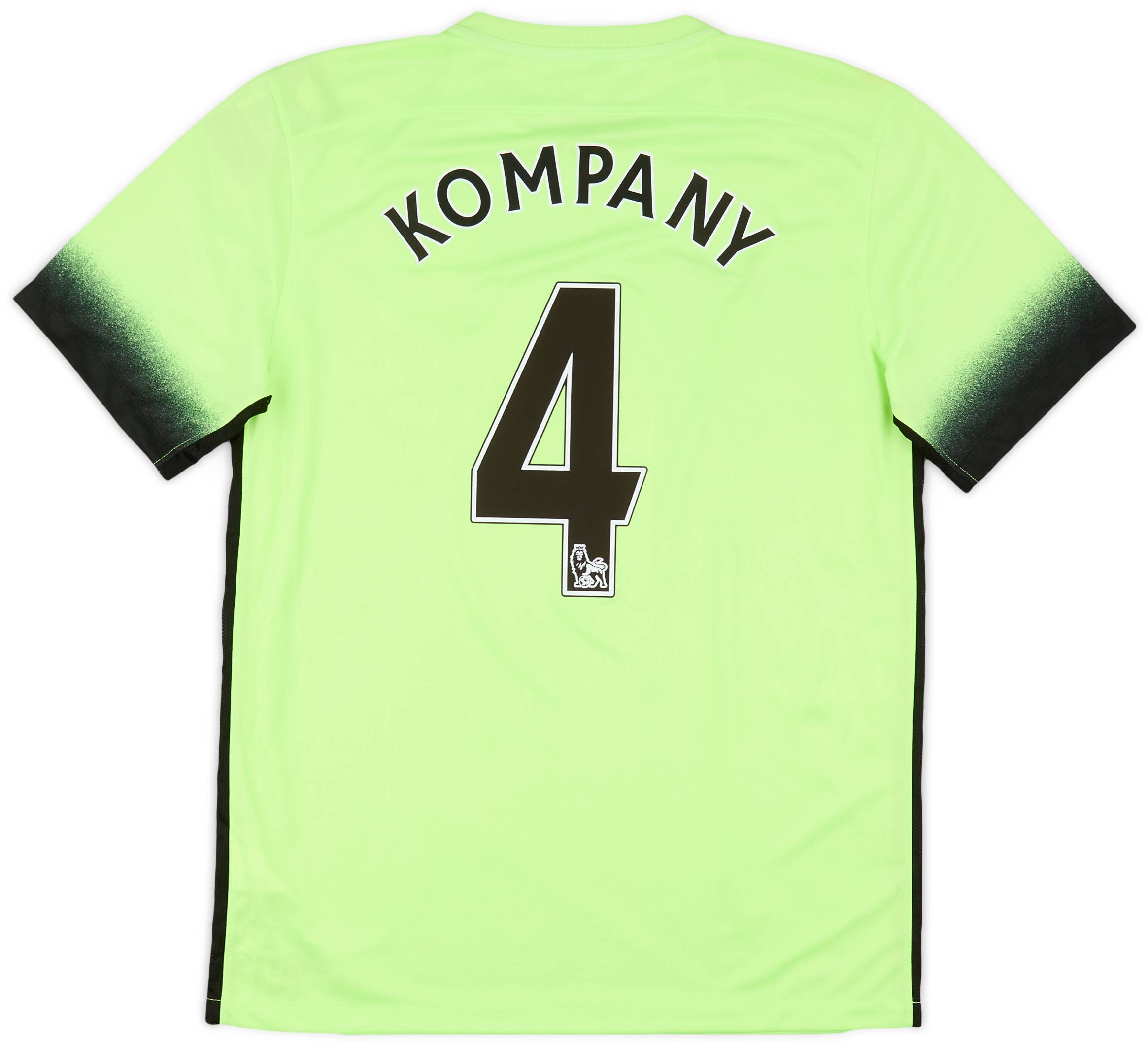 2015-16 Manchester City Third Shirt Kompany #4 (M)
