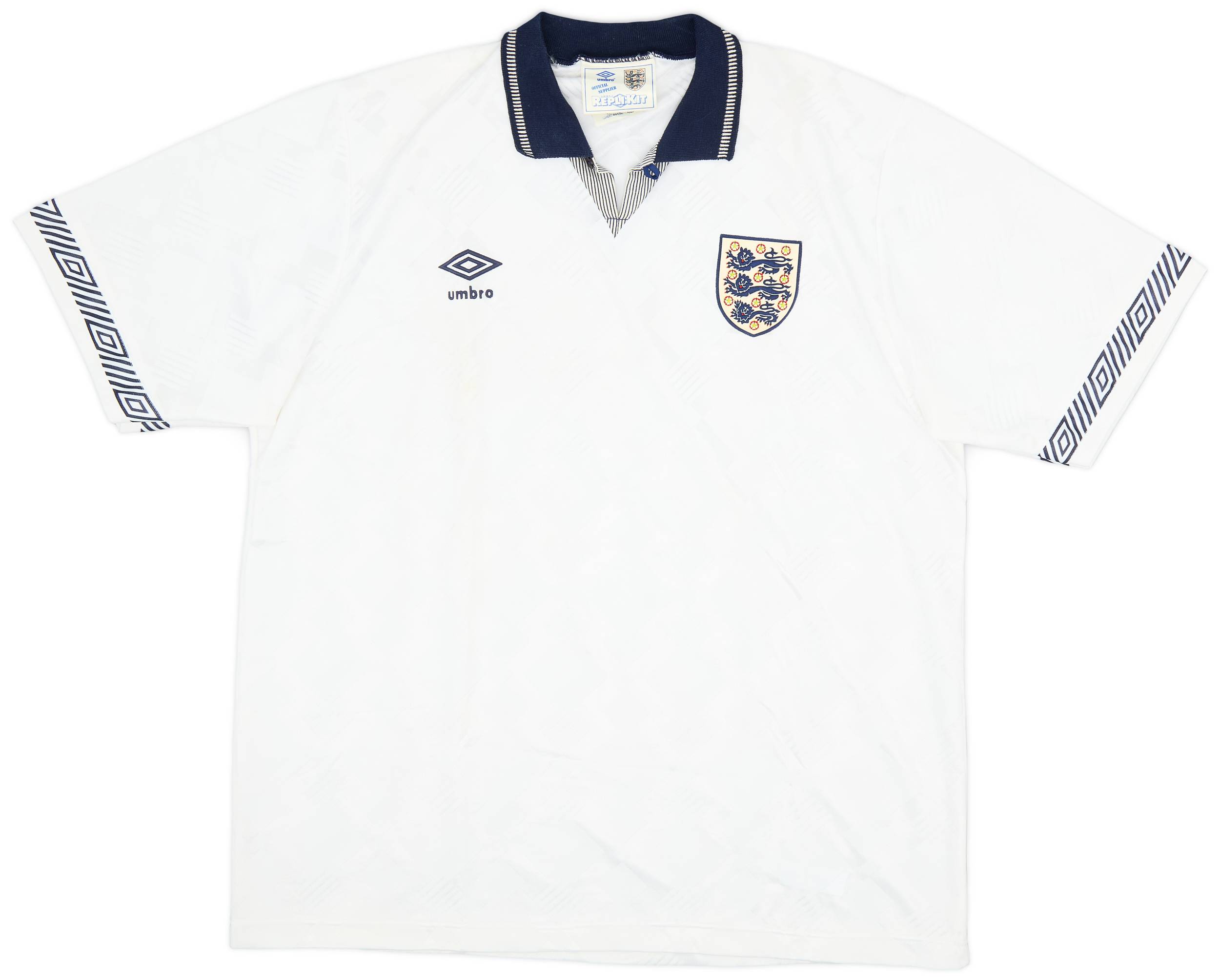 1990-92 England Home Shirt - 9/10 - (L)