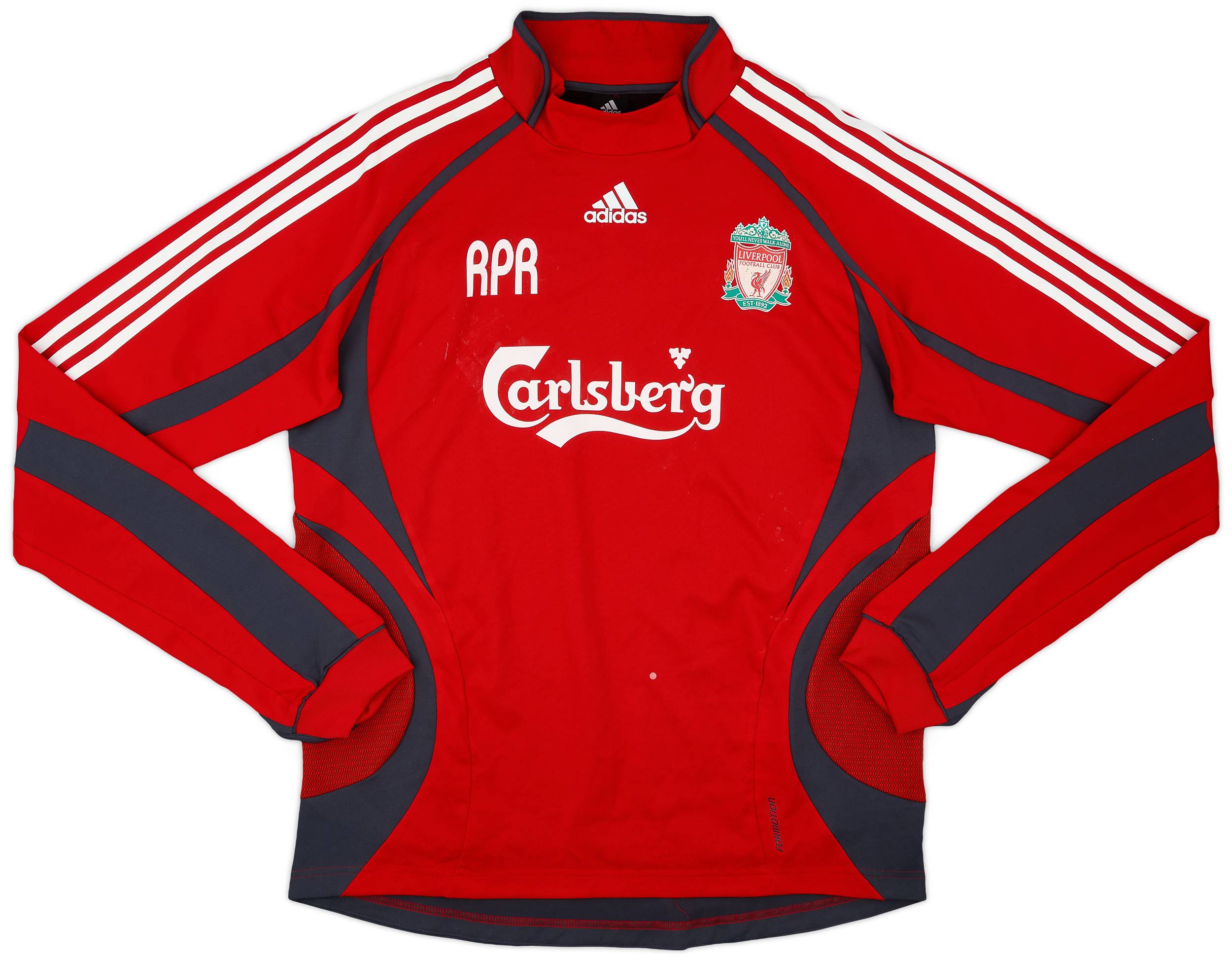 2006-07 Liverpool adidas Staff Issue Formotion Sweat Top RPR - 5/10 - (L/XL)