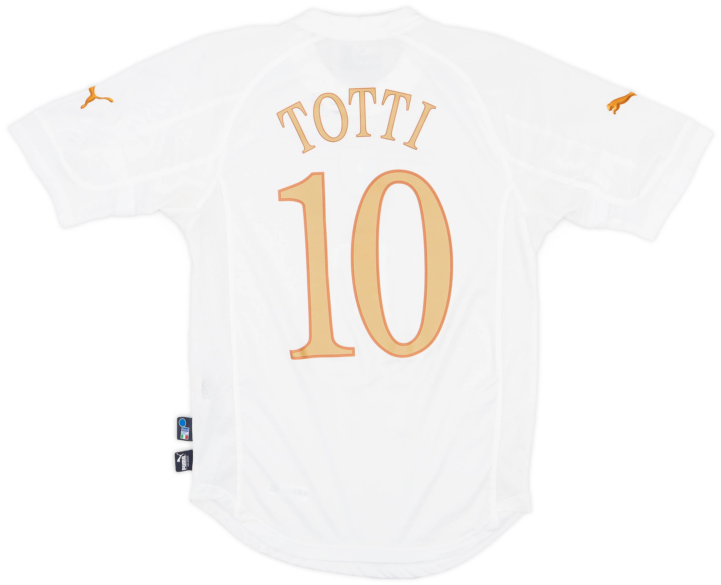 2004-06 Italy Away Shirt Totti #10 - 6/10 - (M)