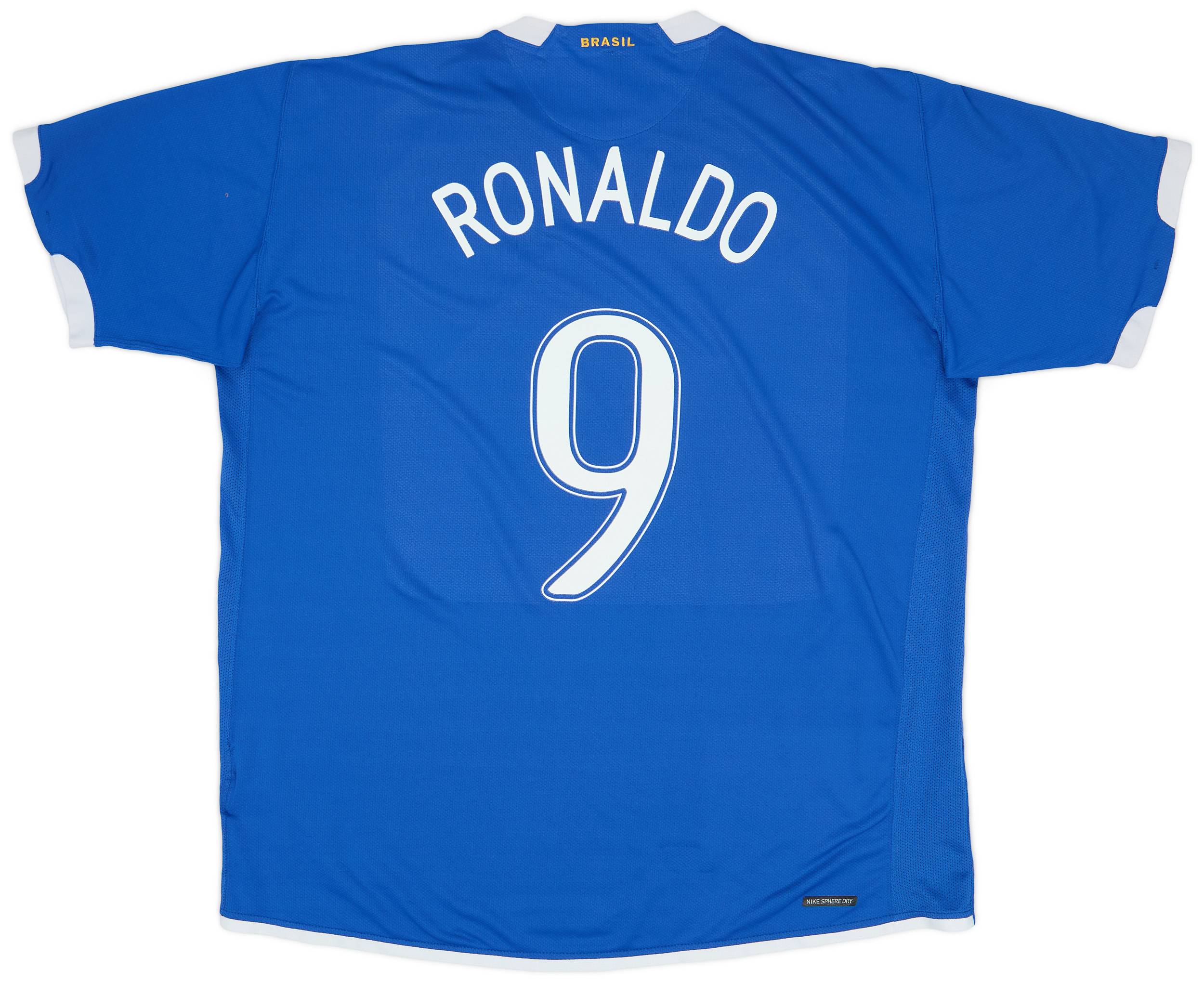 2006-07 Brazil Away Shirt Ronaldo #9 - 8/10 - (XXL)