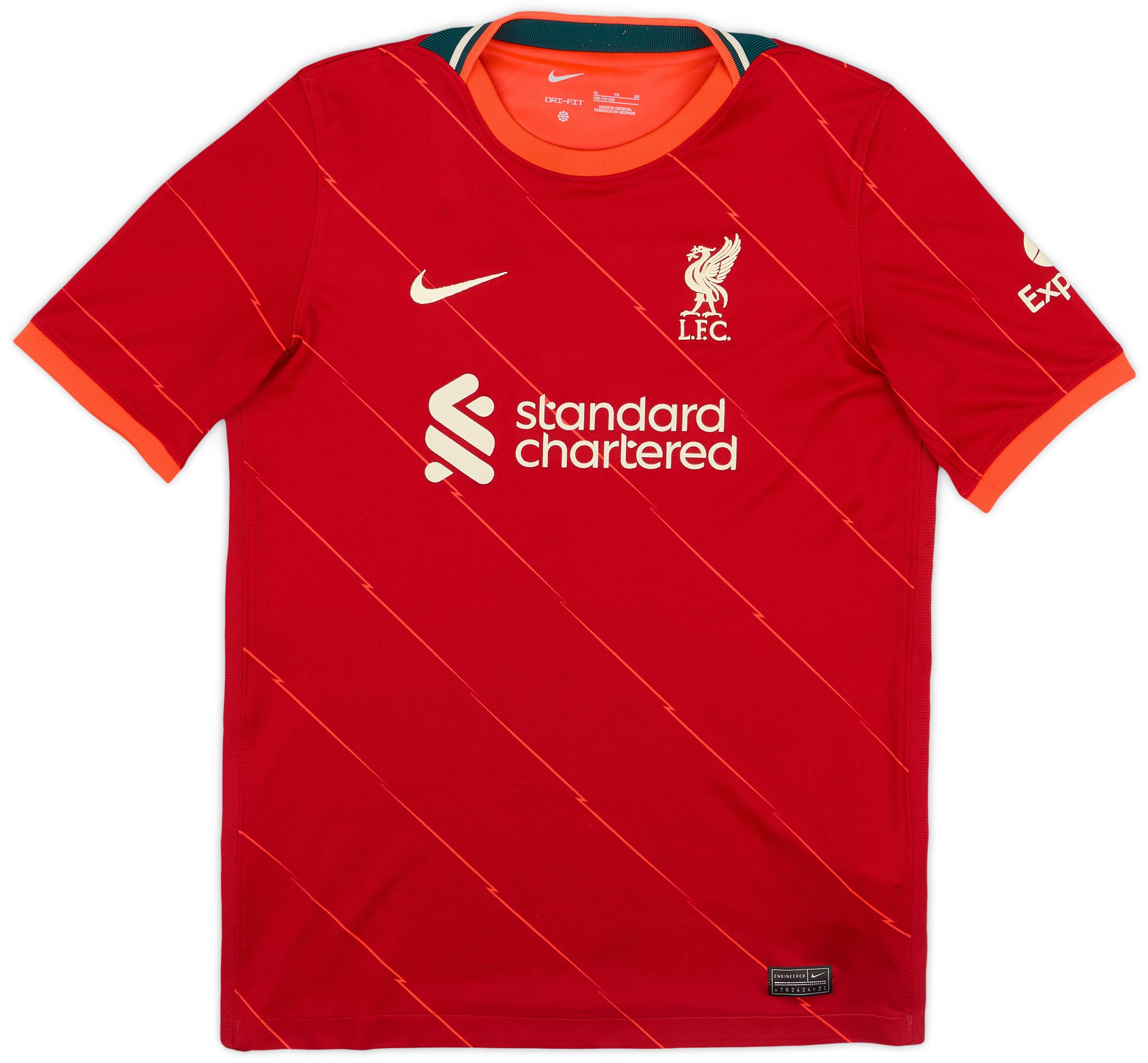 2021-22 Liverpool Home Shirt - 9/10 - (XL.Boys)
