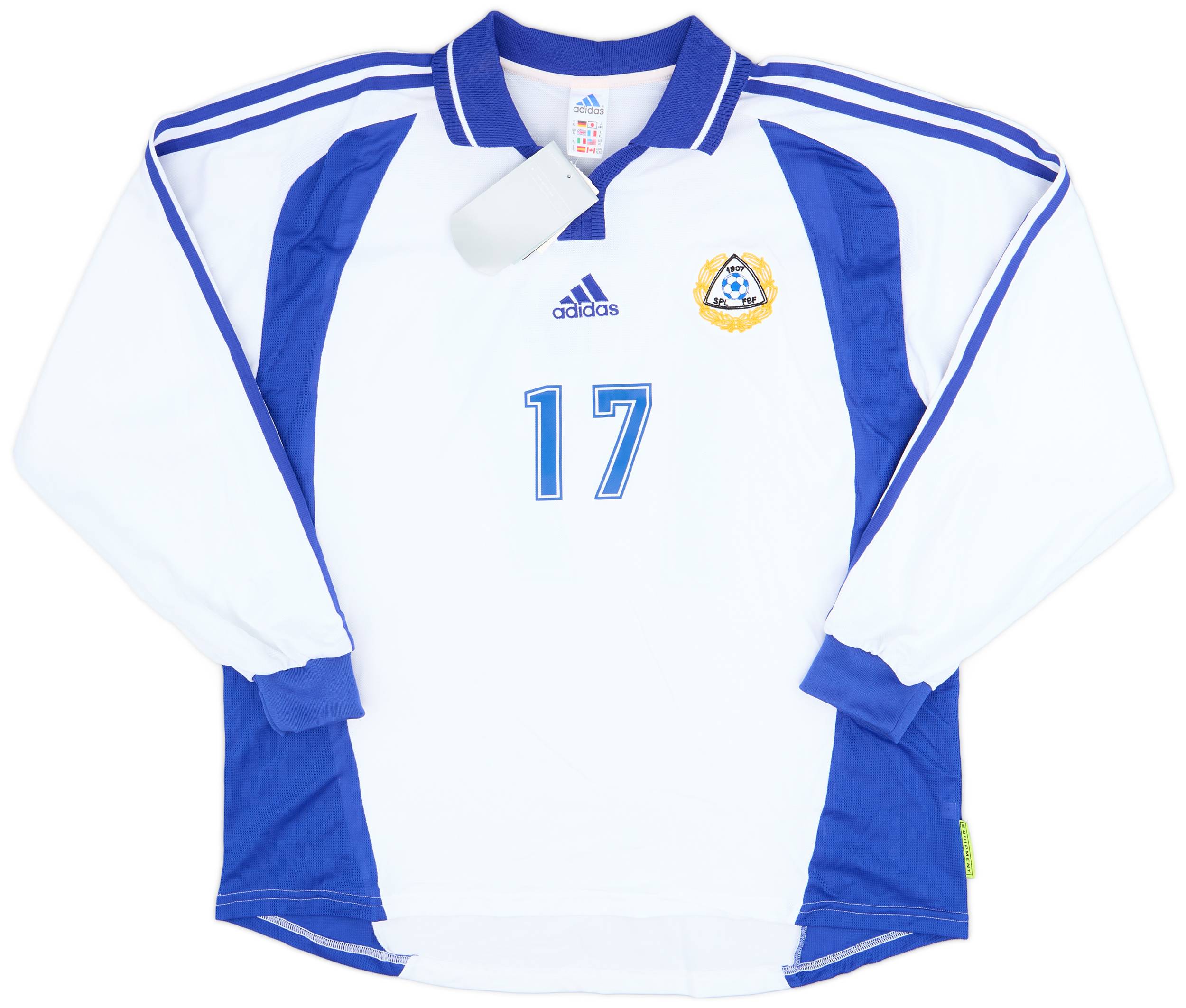 2000-02 Finland Player Issue Home L/S Shirt #17 (XL)