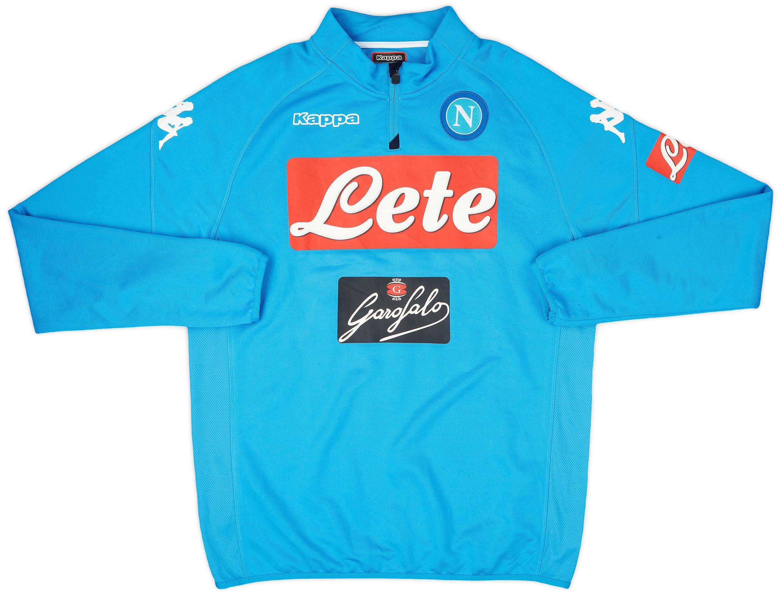 2017-18 Napoli Kappa 1/4 Zip Drill Top - 8/10 - (XXL)