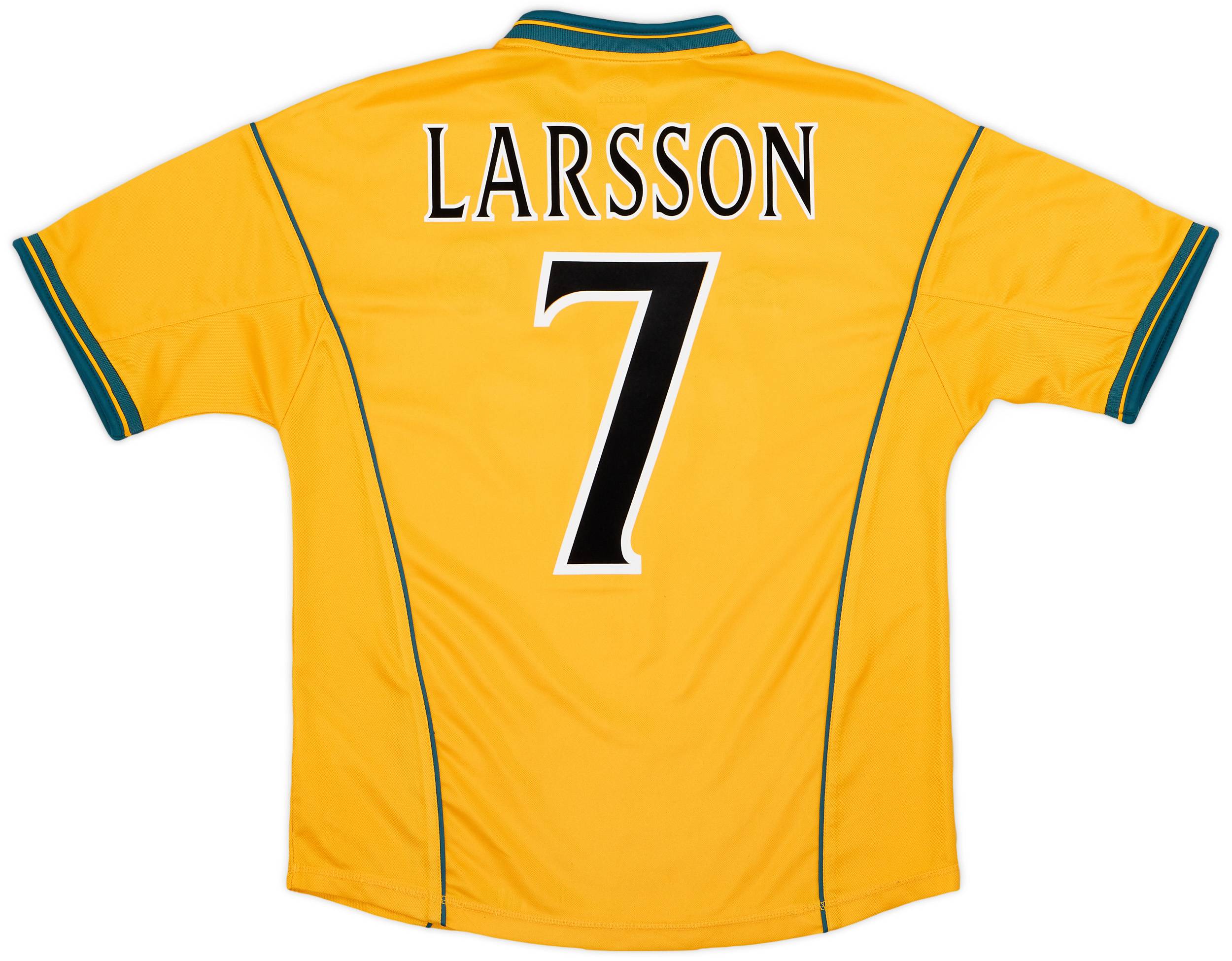 2000-02 Celtic Away Shirt Larsson #7 - 6/10 - (M)