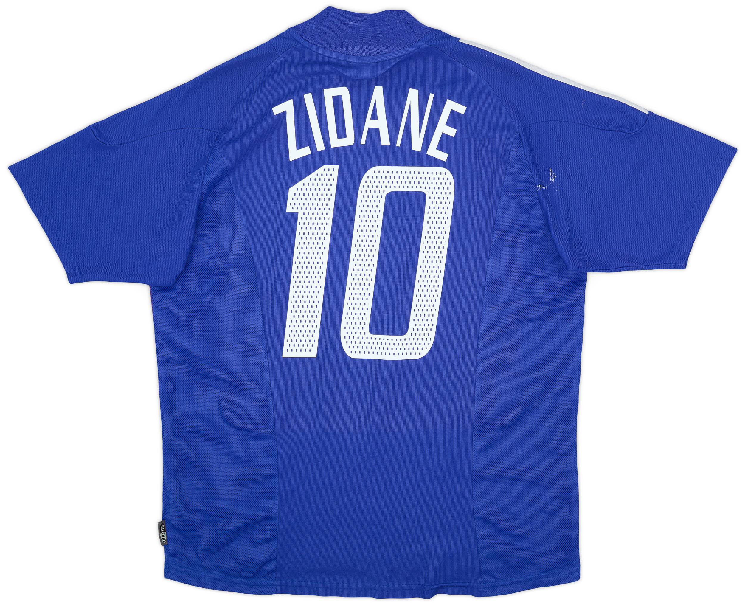 2002-04 France Home Shirt Zidane #10 - 6/10 - (XL)