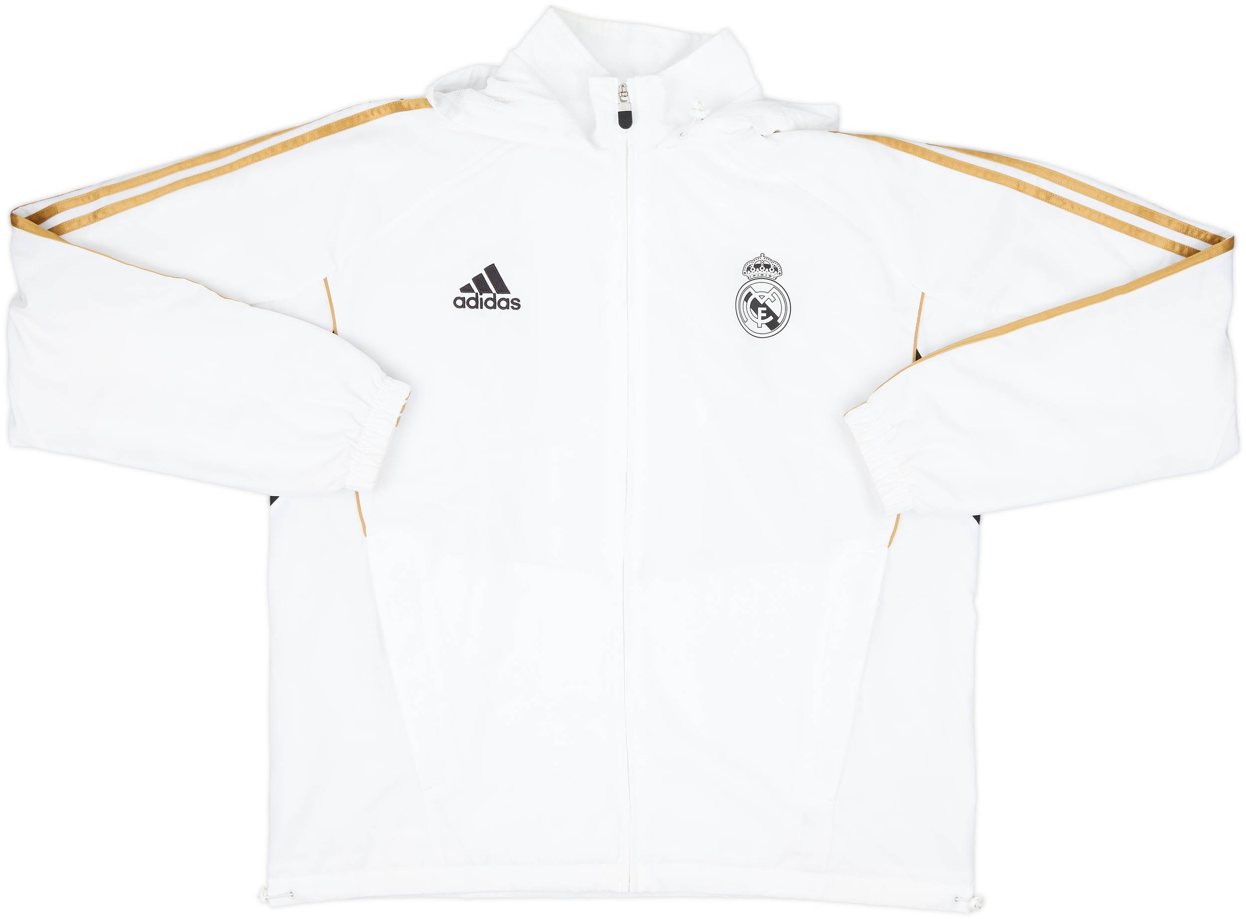 2011-12 Real Madrid adidas Hooded Track Jacket - 8/10 - (L/XL) 2011-12 Real Madrid adidas Hooded Track Jacket - 8/10 - (L/XL)