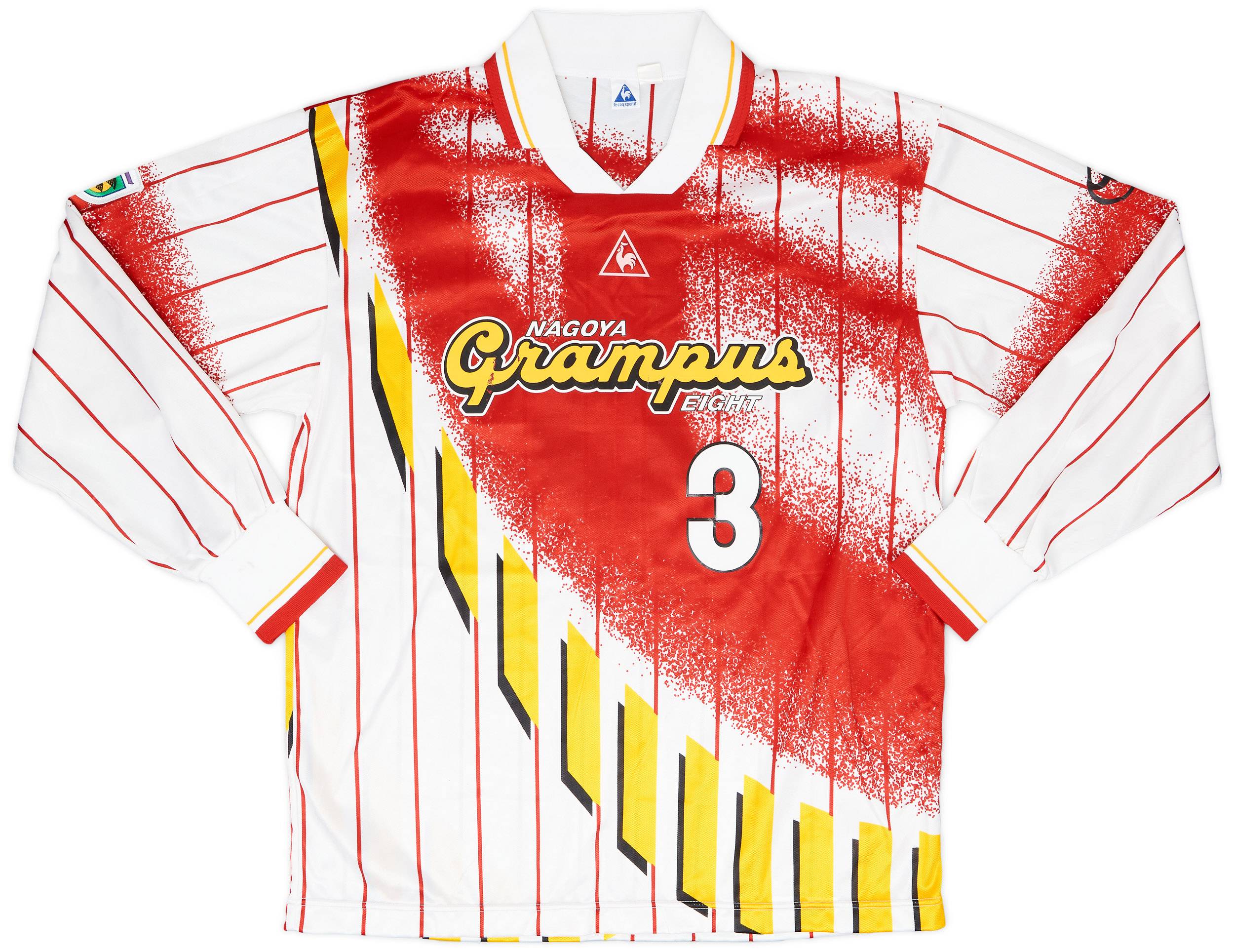 1996 Nagoya Grampus Eight Match Issue Emperor's Cup Away L/S Shirt #3