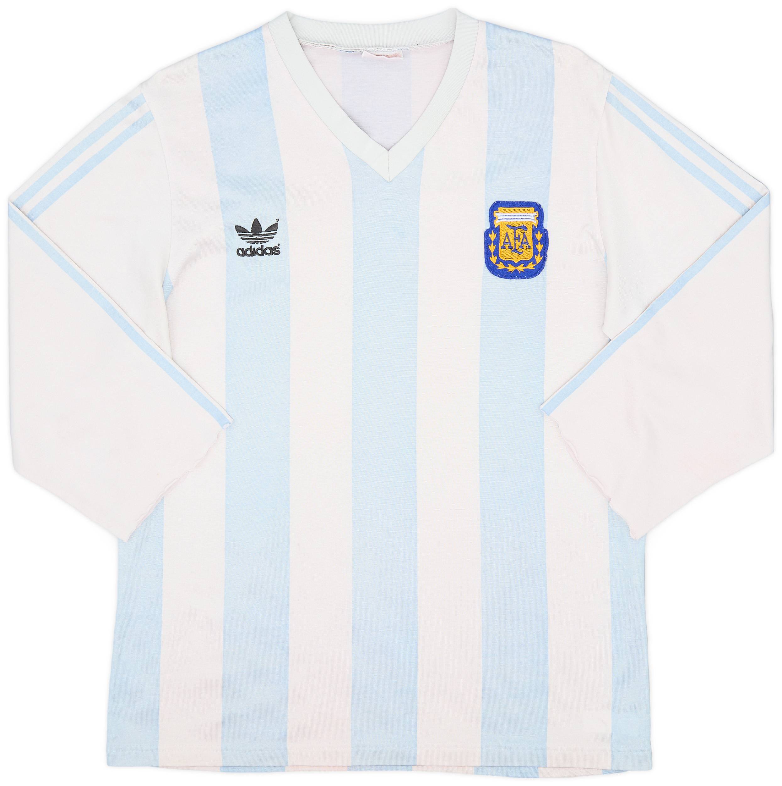 1990-91 Argentina Home L/S Shirt - 4/10 - (XL)