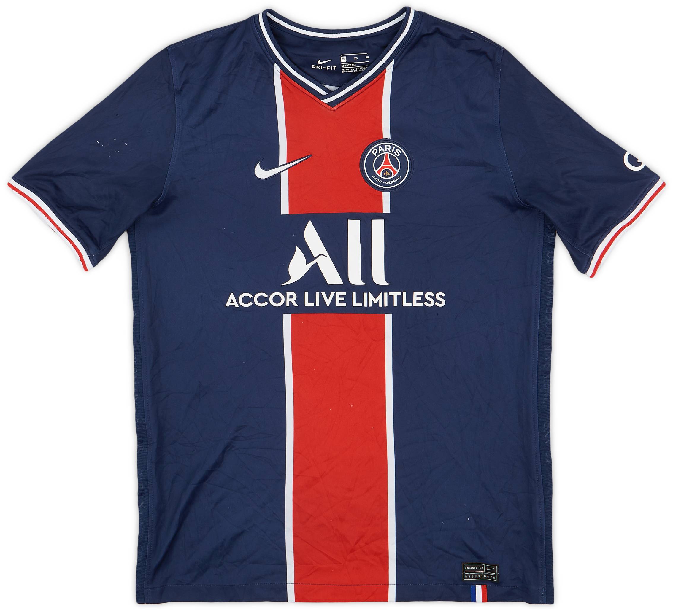 2020-21 Paris Saint-Germain Home Shirt - 5/10 - (XL.Boys)