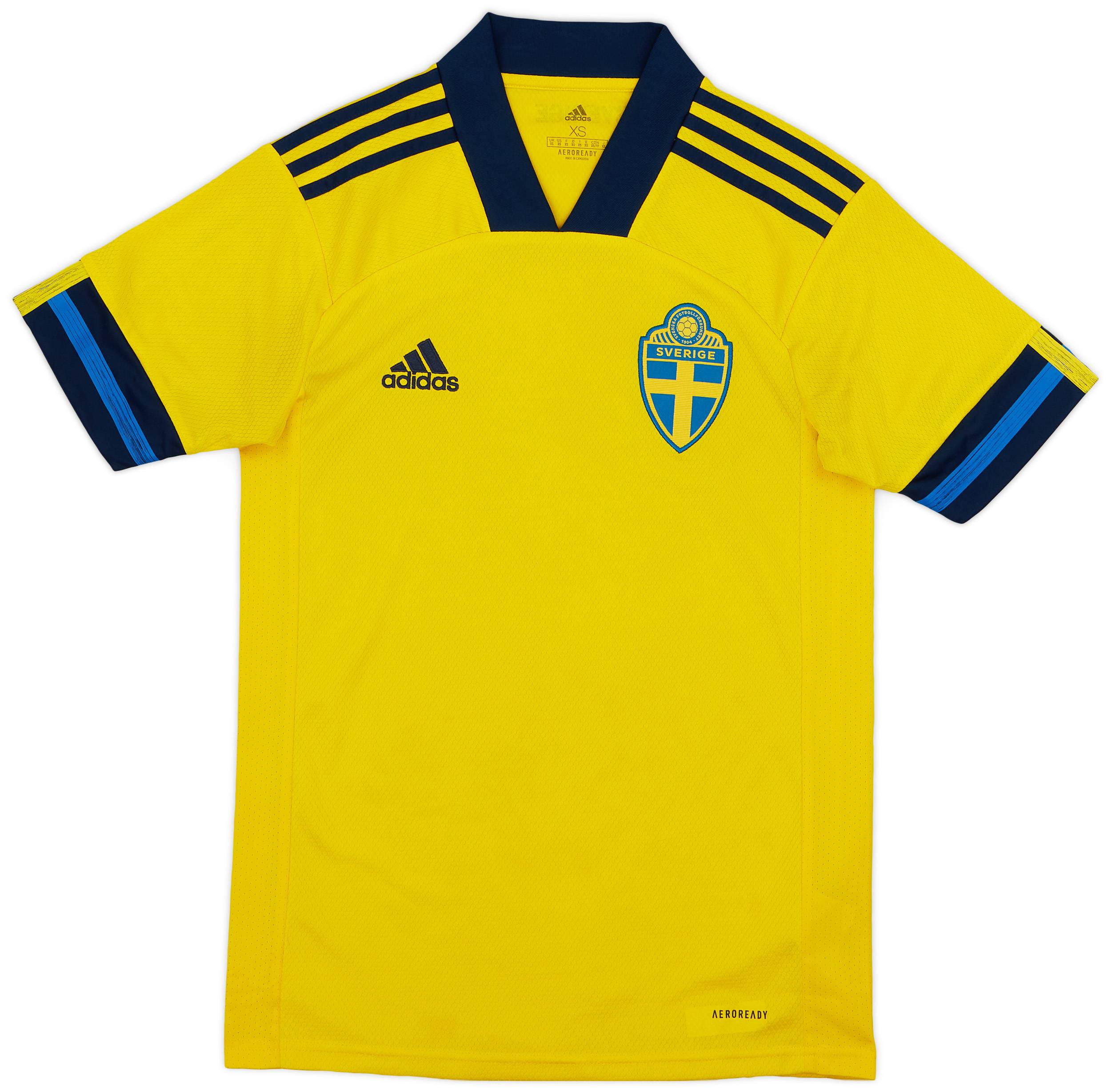 2020-21 Sweden Home Shirt - 8/10 - (XS)