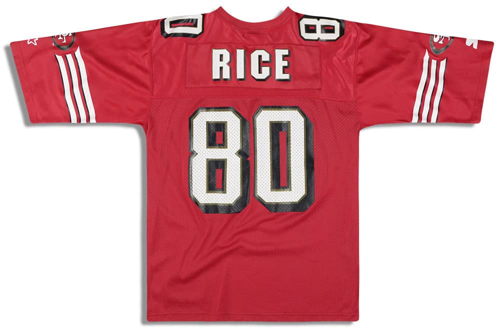 90's STARTER NFL SF49ers ＃80 RICE Vintage 80s San Francisco 49ers Jerry Rice 80 Jersey Large L