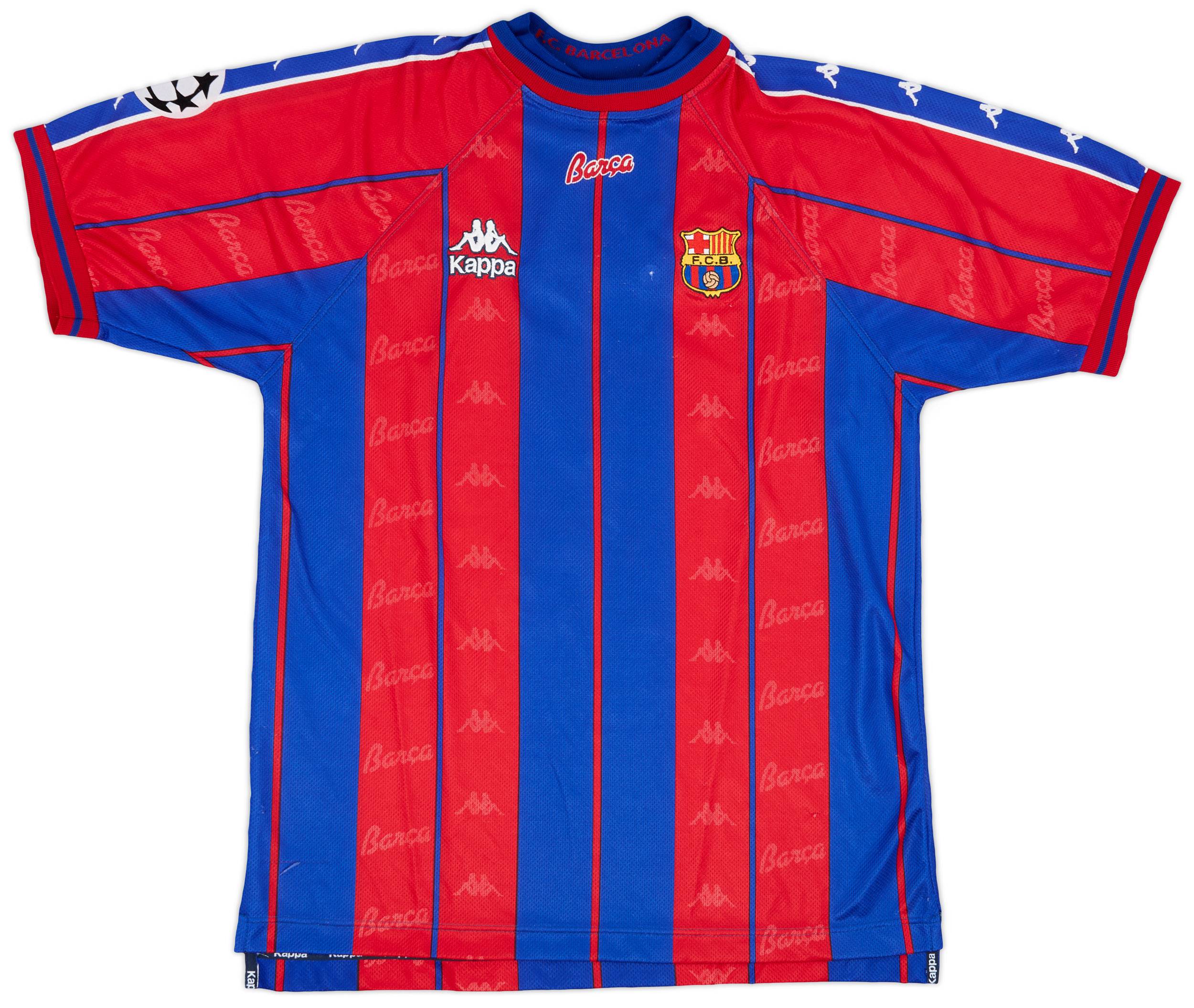 【希少】F.C バルセロナ　RIVALDO No.10 半袖　ヴィンテージ 1998-00 Barcelona Home Shirt Rivaldo #11 - 8/10 - (L)