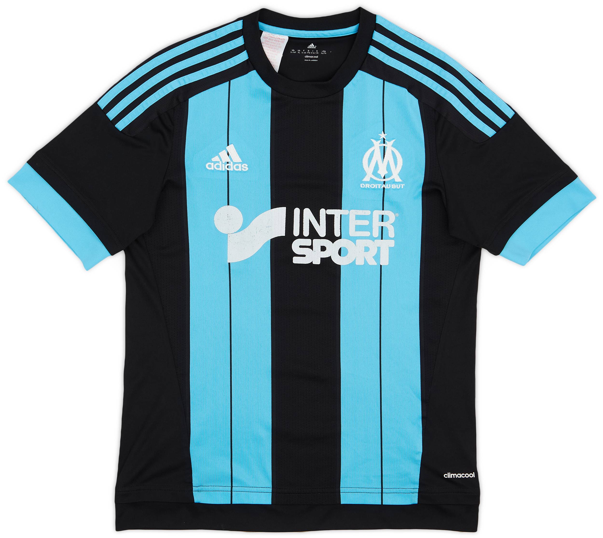 2015-16 Olympique Marseille Away Shirt - 6/10 - (XL.Boys)