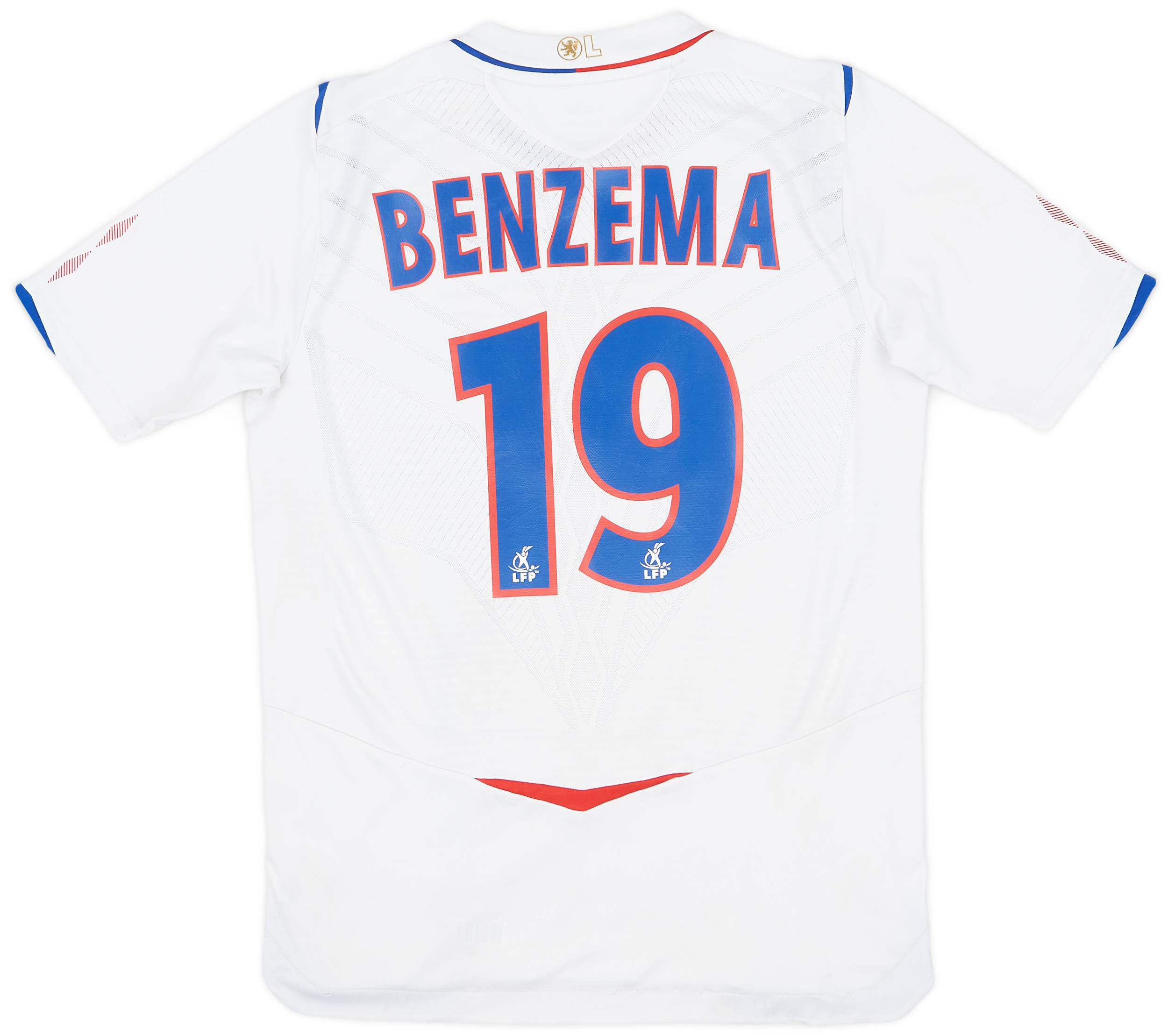 2006-07 Lyon Home Shirt Benzema #19 - 7/10 - (S)