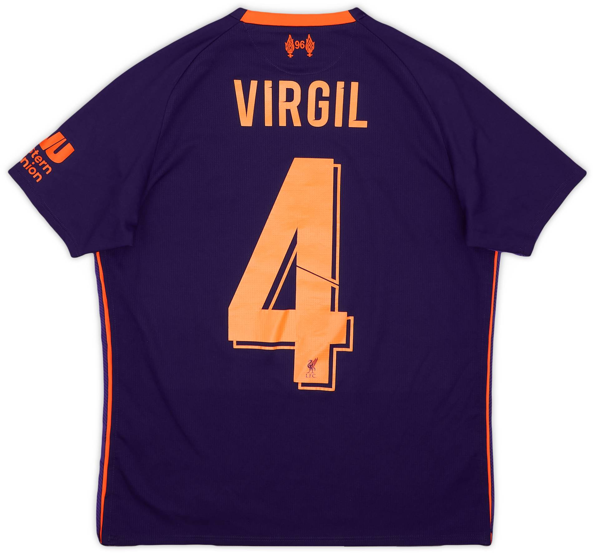 2018-19 Liverpool Away Shirt Virgil #4 - 7/10 - (L.Boys)