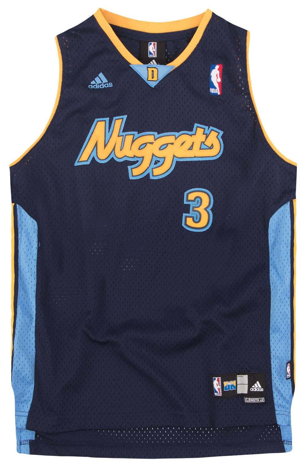 2006-08 Denver Nuggets Iverson #3 adidas Swingman Jersey (Alternate) Y