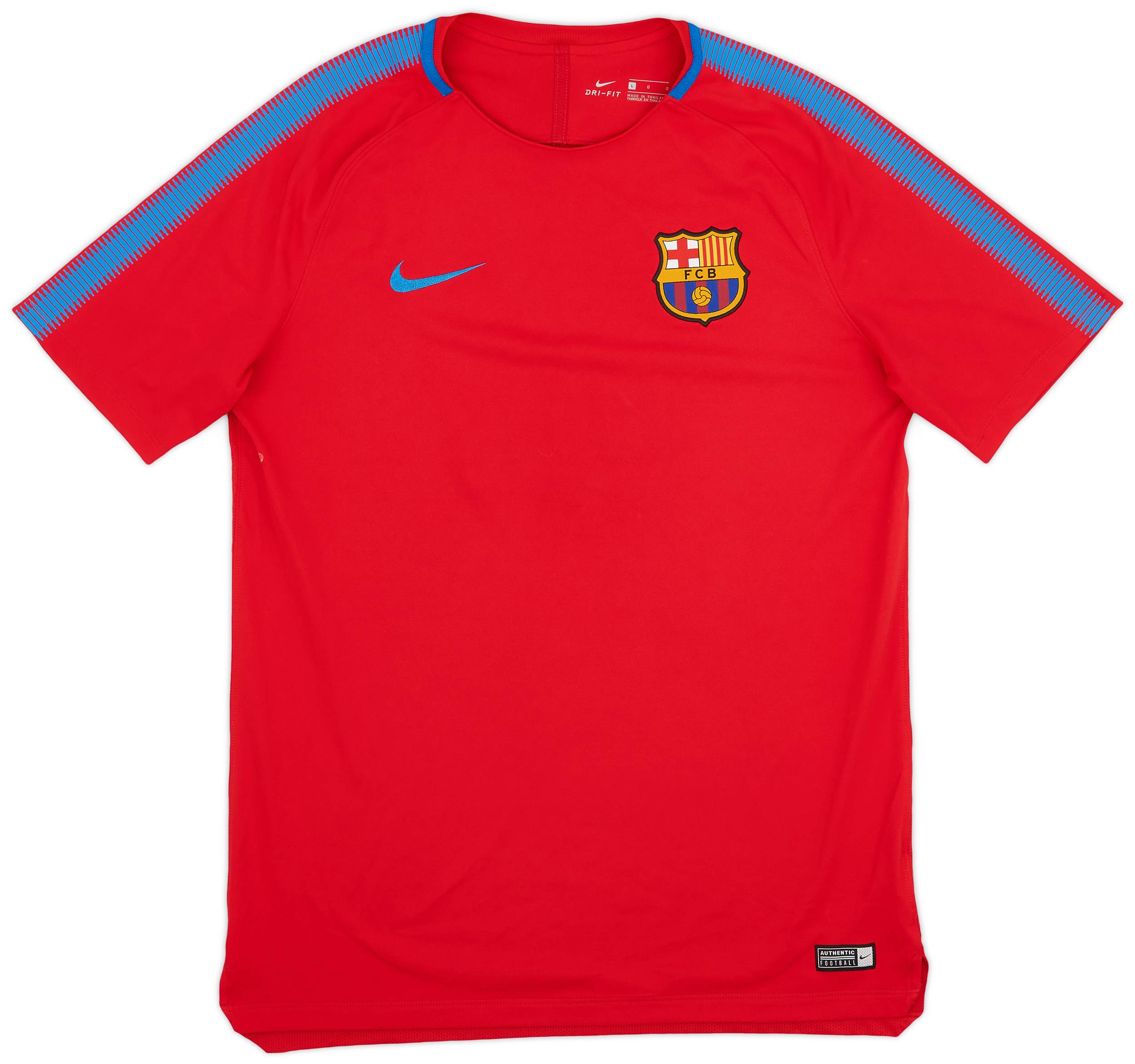 2017-18 Barcelona Nike Training Shirt - 10/10 - (L)