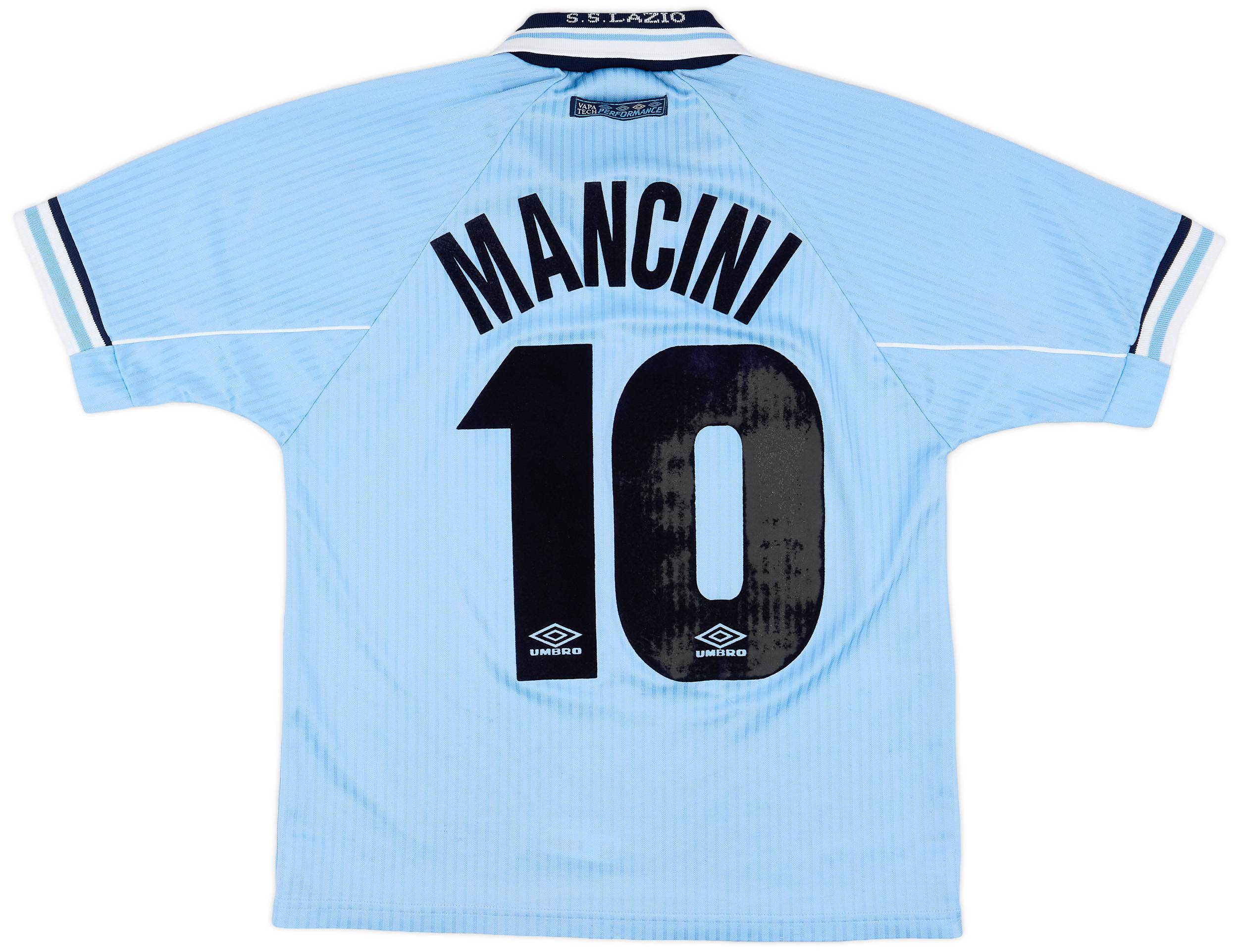 【期間限定送料無料】 #10 Mancini Shirt Home Lazio 1997-98 - (Y) - 7/10 ウェア