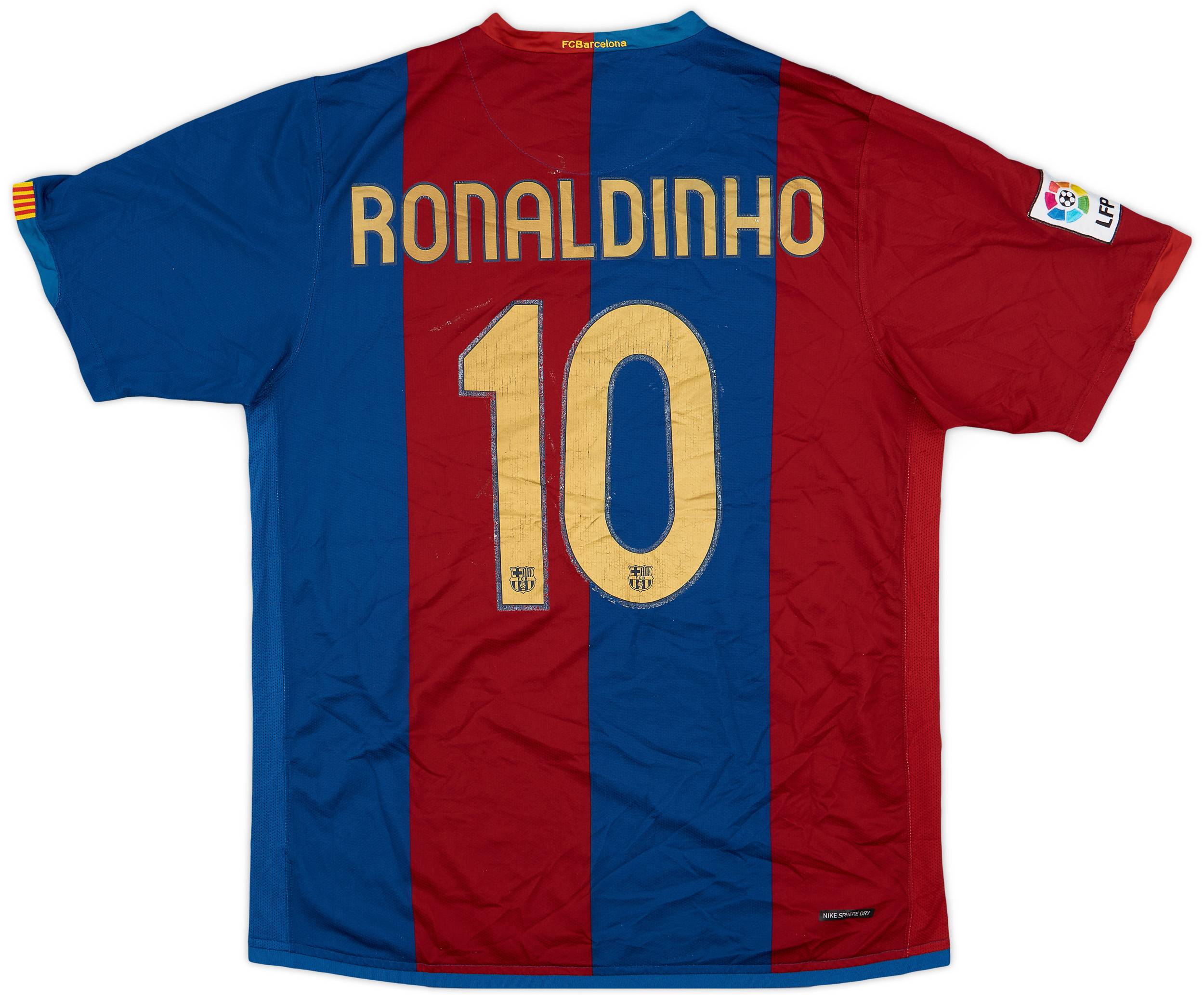 お買い得商品特集 - 販促エクスプレス #10 Ronaldinho Shirt Home Barcelona 2006-07 - (L) - 5/10 ウェア