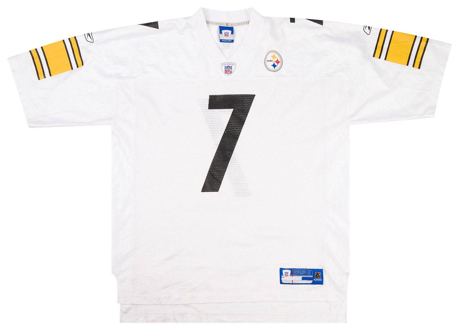 2005-06 Pittsburgh Steelers Roethlisberger #7 Reebok On Field Jersey (Away) XL