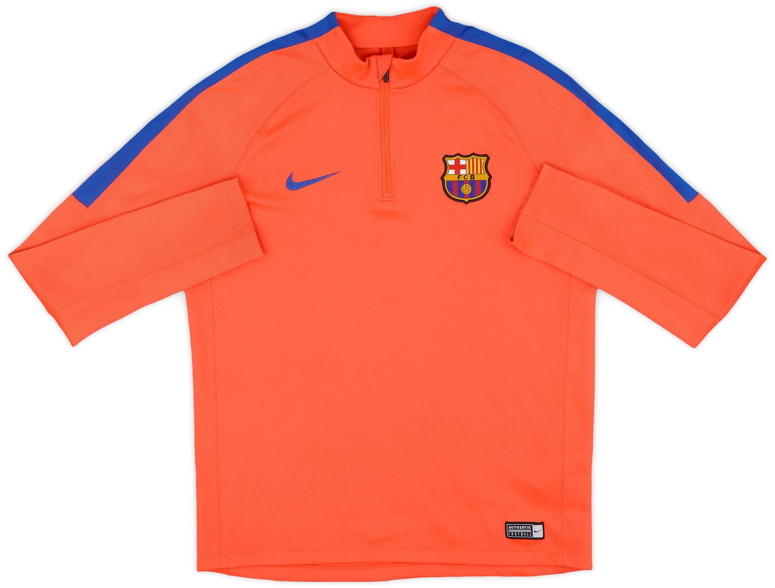 2016-17 Barcelona Nike 1/4 Zip Training Top - 8/10 - (XL.Boys)