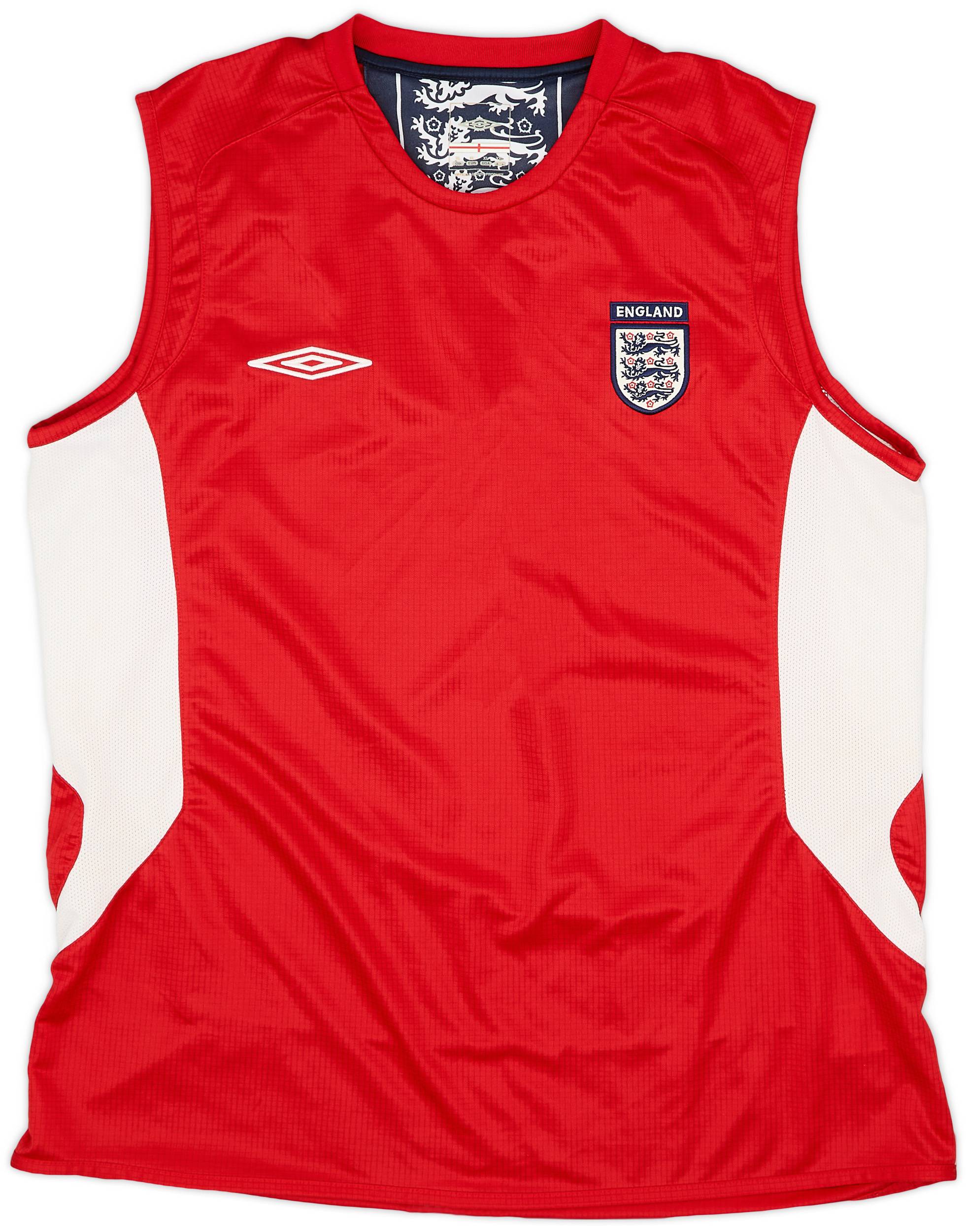 England Umbro Training Vest アンブロ 2006-07 England Umbro Training Vest - 7/10 - (S)
