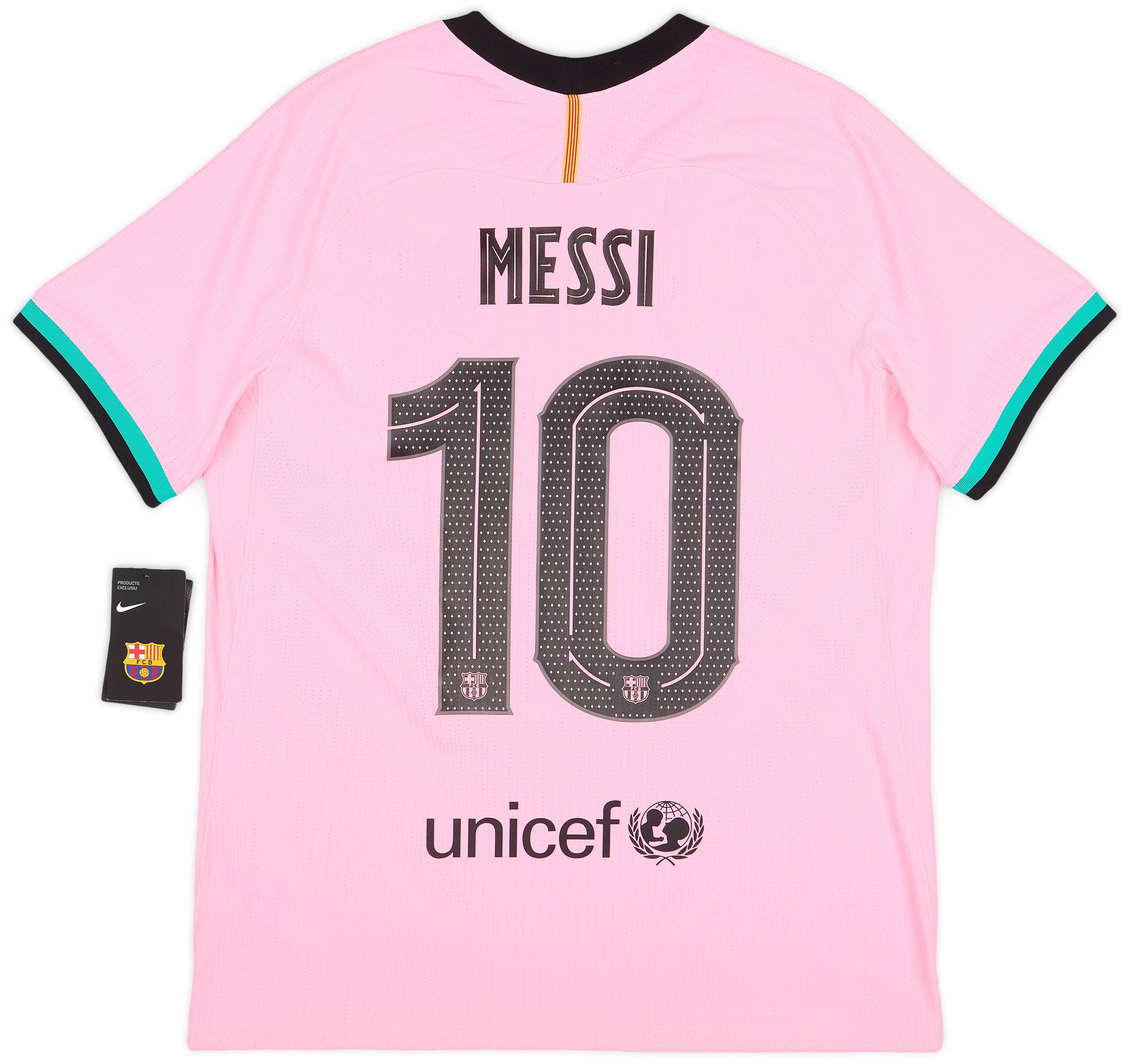 2020-21 Barcelona Authentic Vaporknit Third Shirt Messi #10