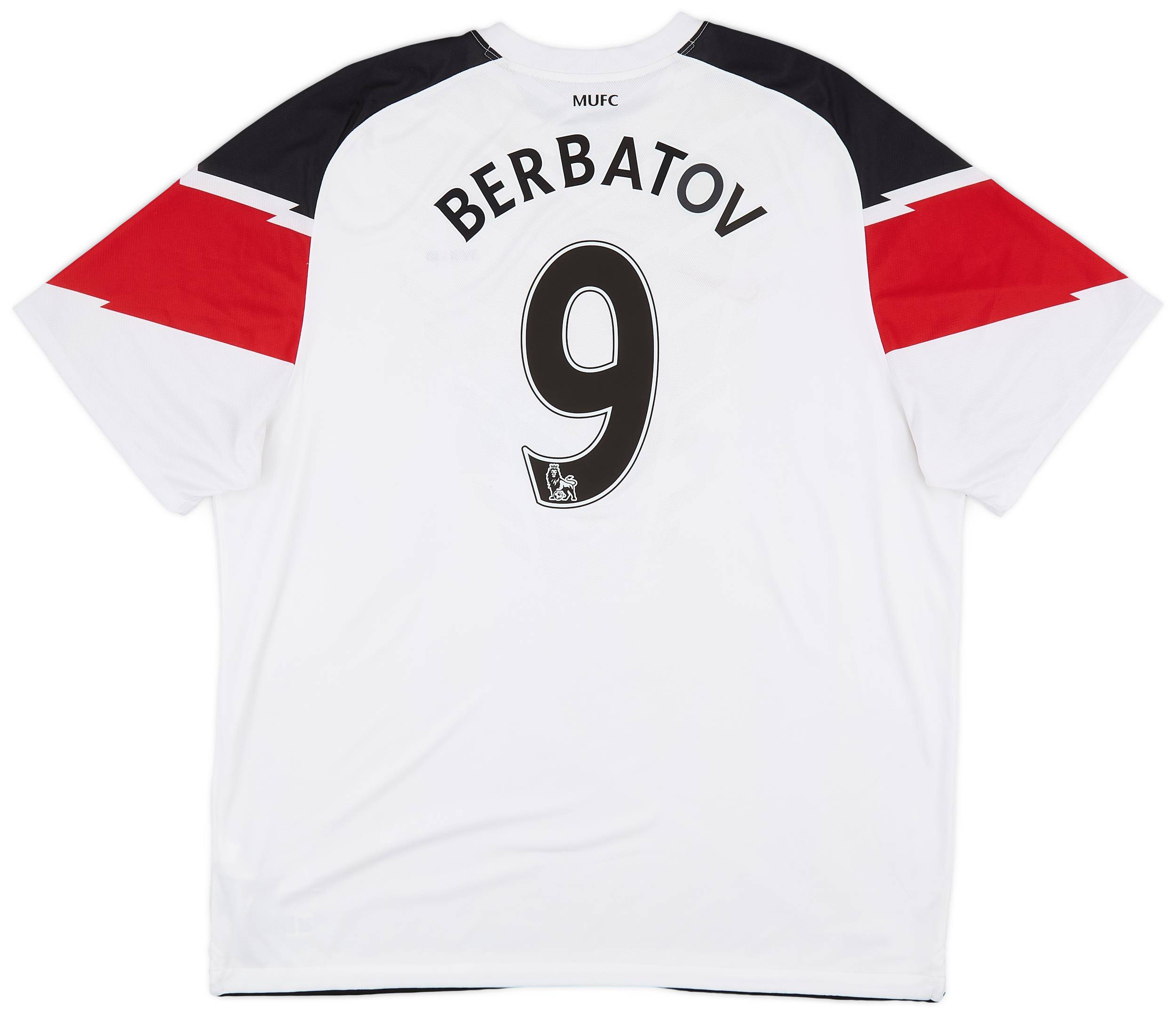 2010-12 Manchester United Away Shirt Berbatov #9 - 10/10 - (XXL)
