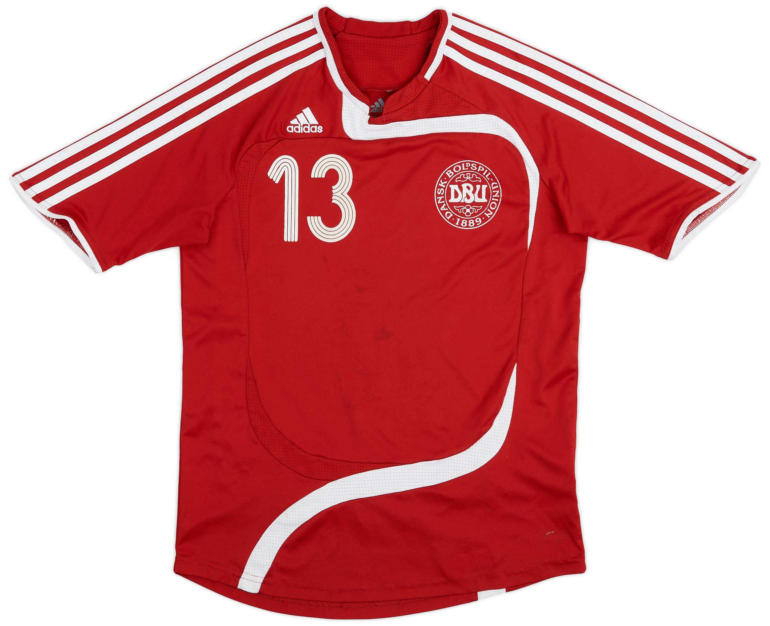 2006-08 Denmark Home Shirt #13 - 6/10 - (S)